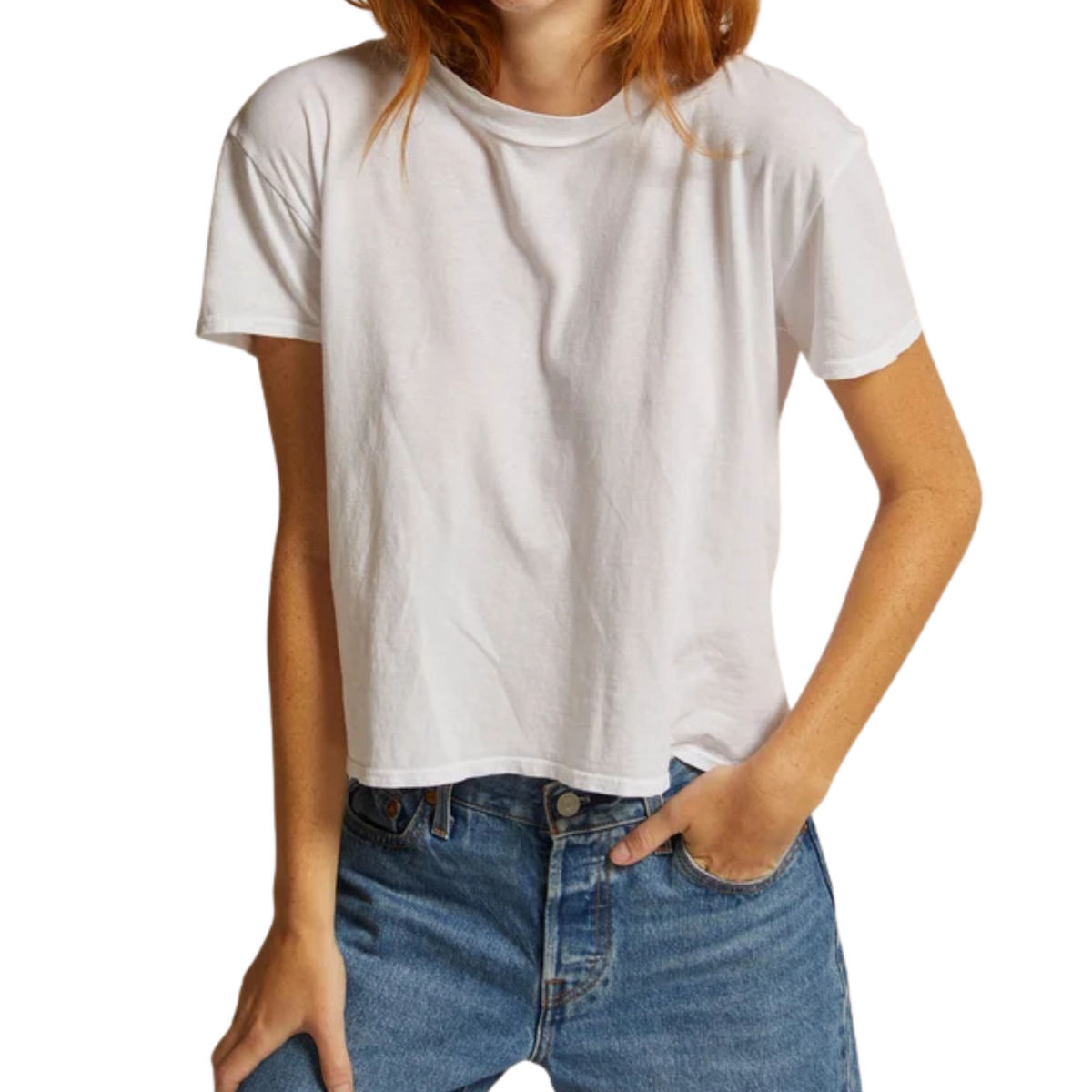 Perfect White Tee Women Harley Boxy Crew Tee Womens Casual Tops Perfect White Tee White Juniors/Women XS