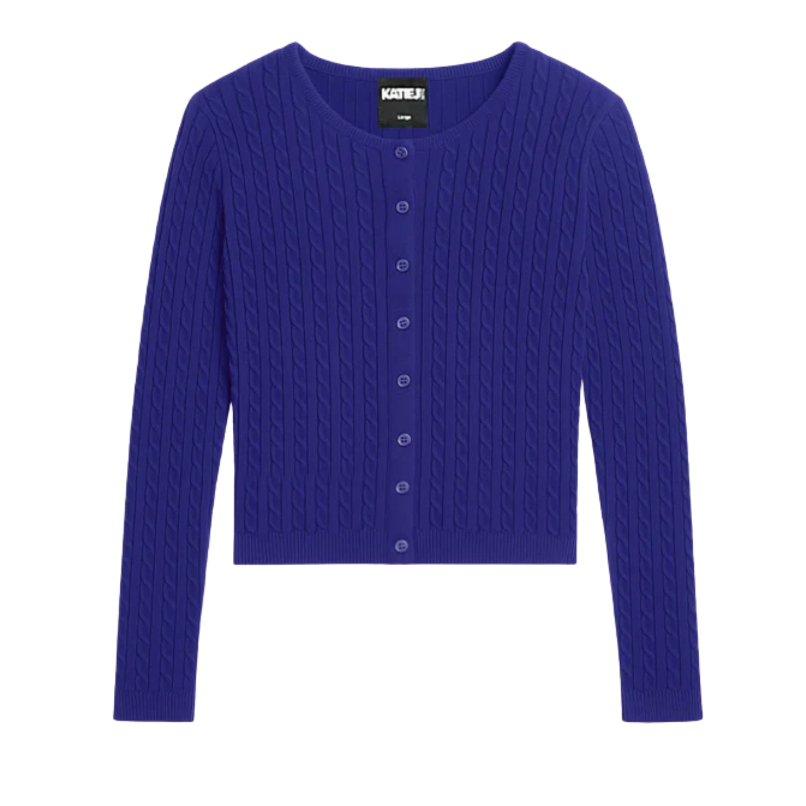 Katie J NYC Girls Rory Crew Cardigan Girls Casual Tops Katie J NYC Sailboat Blue Y/S (7/8)