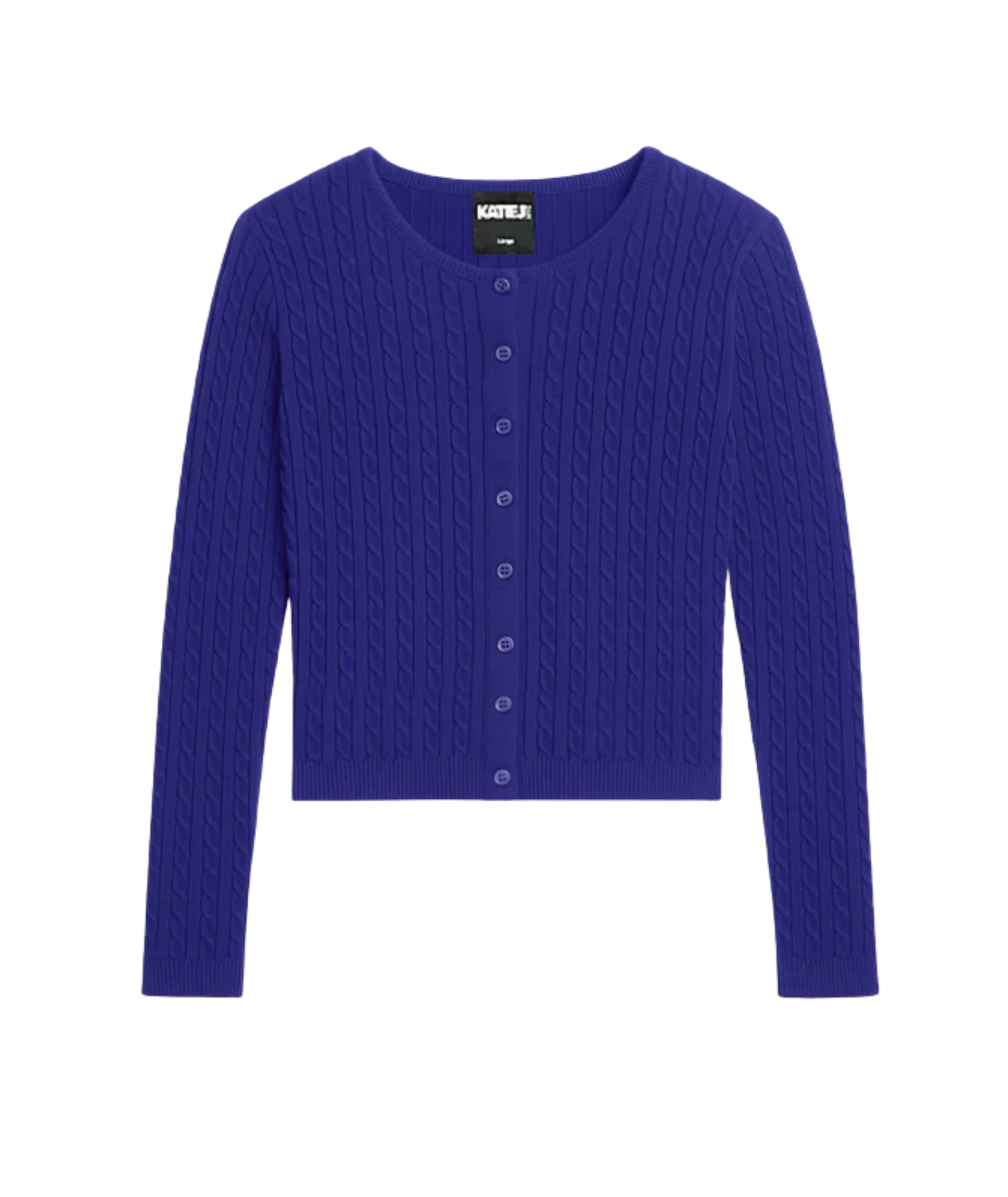 Katie J NYC Girls Rory Crew Cardigan Girls Casual Tops Katie J NYC Sailboat Blue Y/S (7/8)