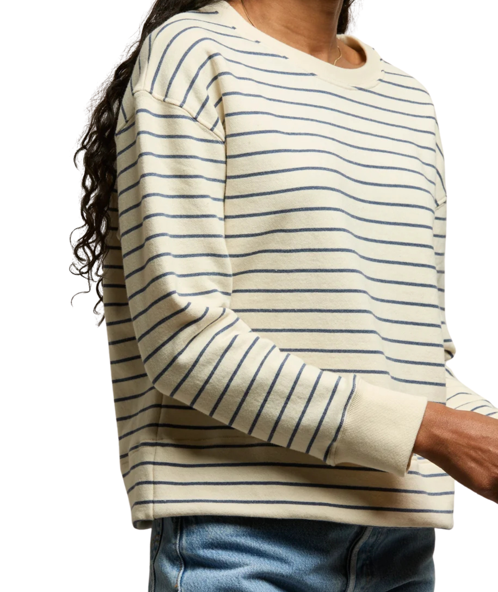 Perfect White Tee Women Tyler Natural/Night Stripe Pullover Womens Casual Tops Perfect White Tee
