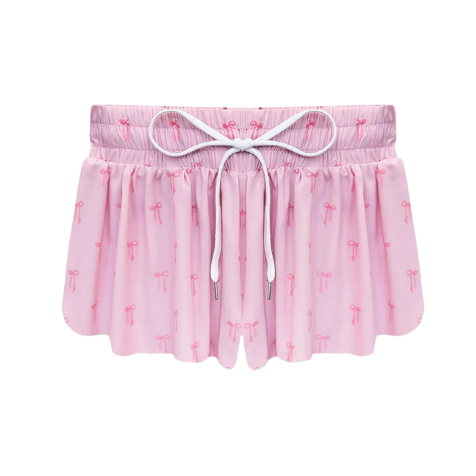 Katie J NYC Girls Pink Bows Farrah Shorts Girls Casual Bottoms Katie J NYC Pink Y/S (7/8)