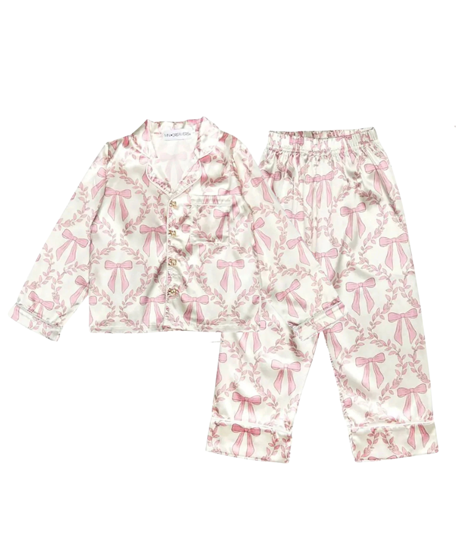 Mini Dreamers Girls Bow Silky Set Accessories Mini Dreamers