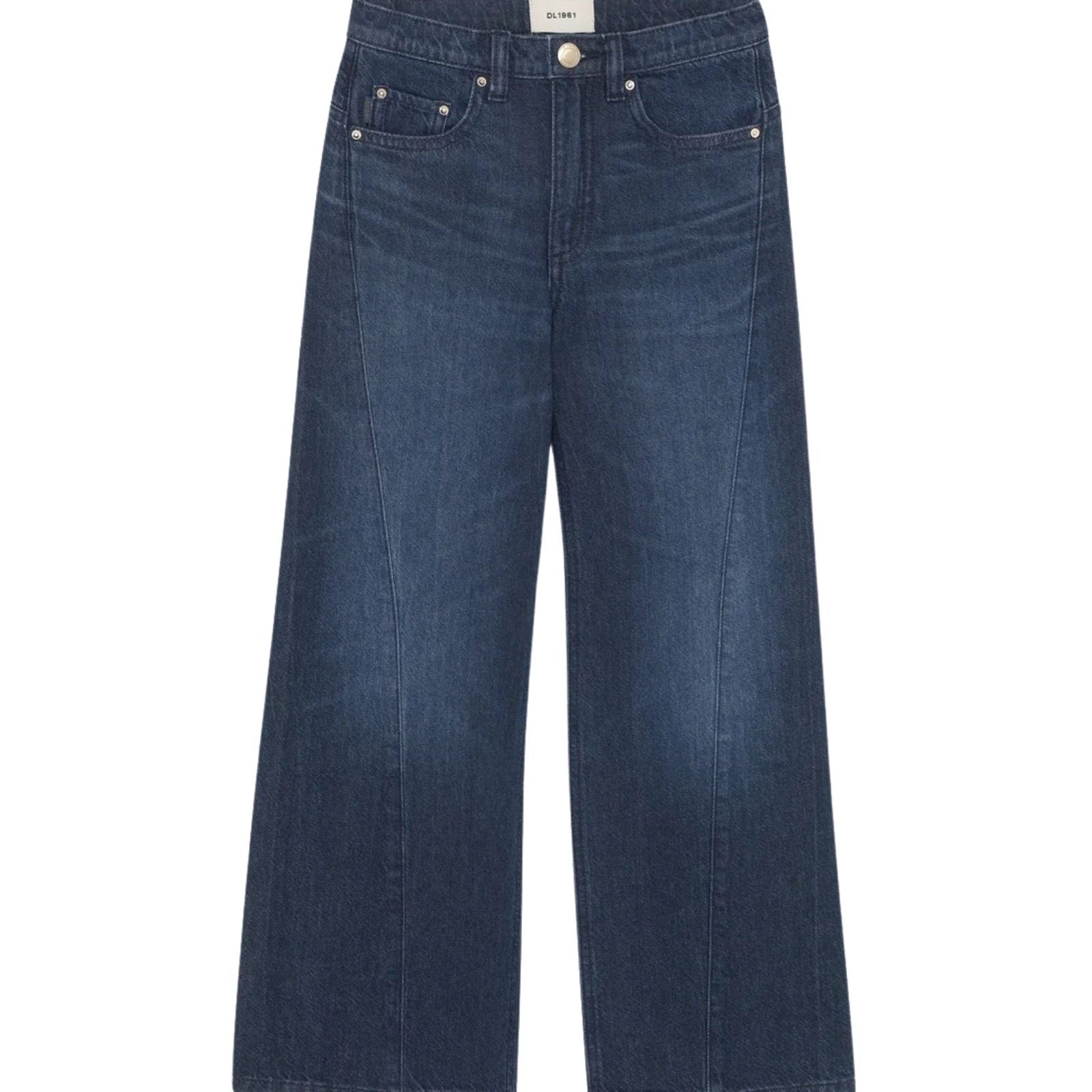 DL1961 Girls Frankie Deep Water Aura Low Slung Wide Leg Jeans