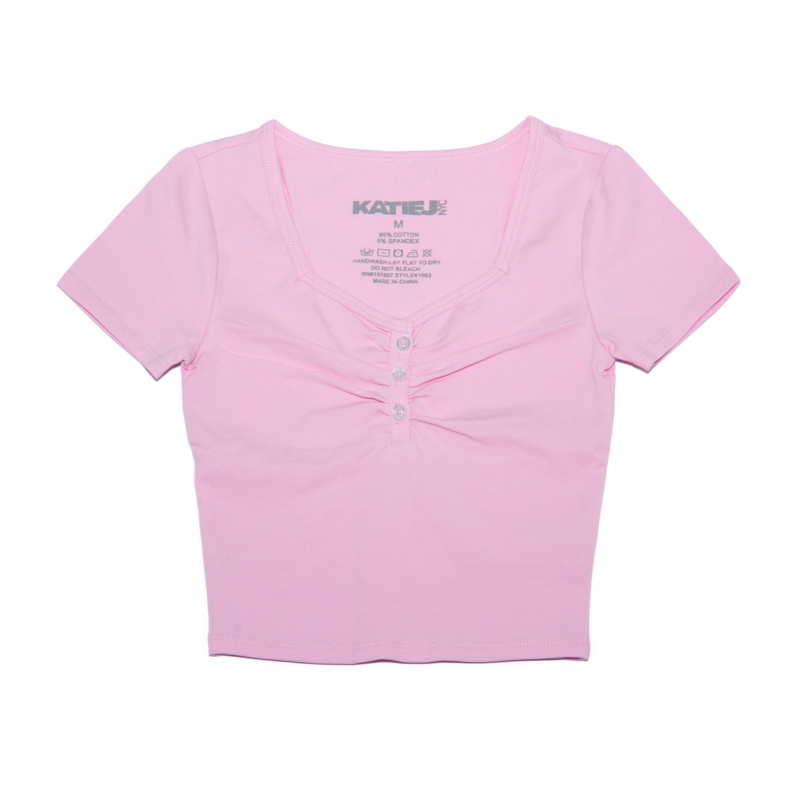 Katie J NYC Girls Keely Babydoll Top Girls Casual Tops Katie J NYC Baby Pink Y/S (7/8)