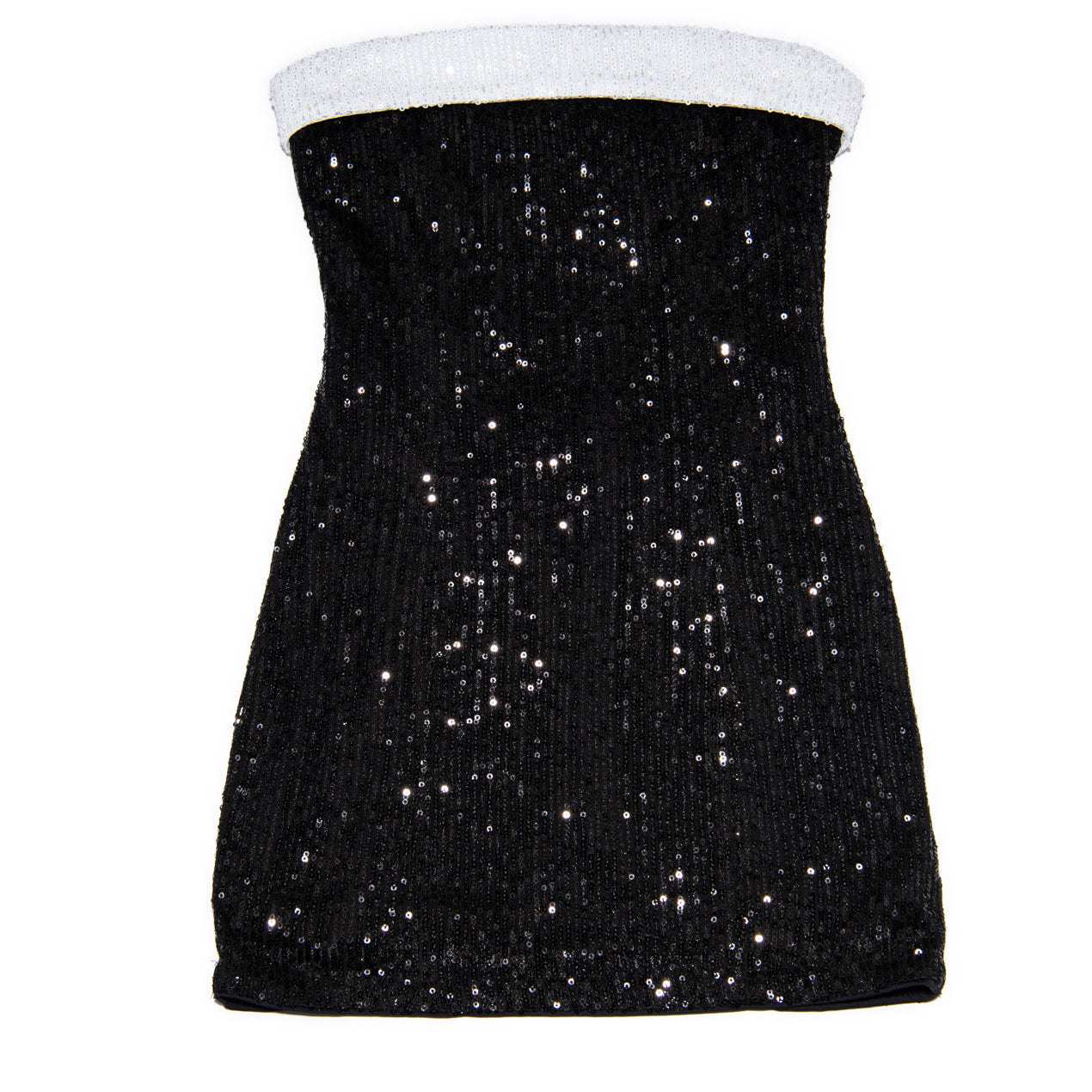 Katie J NYC Juniors Black/White Sequin Star Dress Girls Special Dresses Katie J NYC Black/White Juniors/Women XS