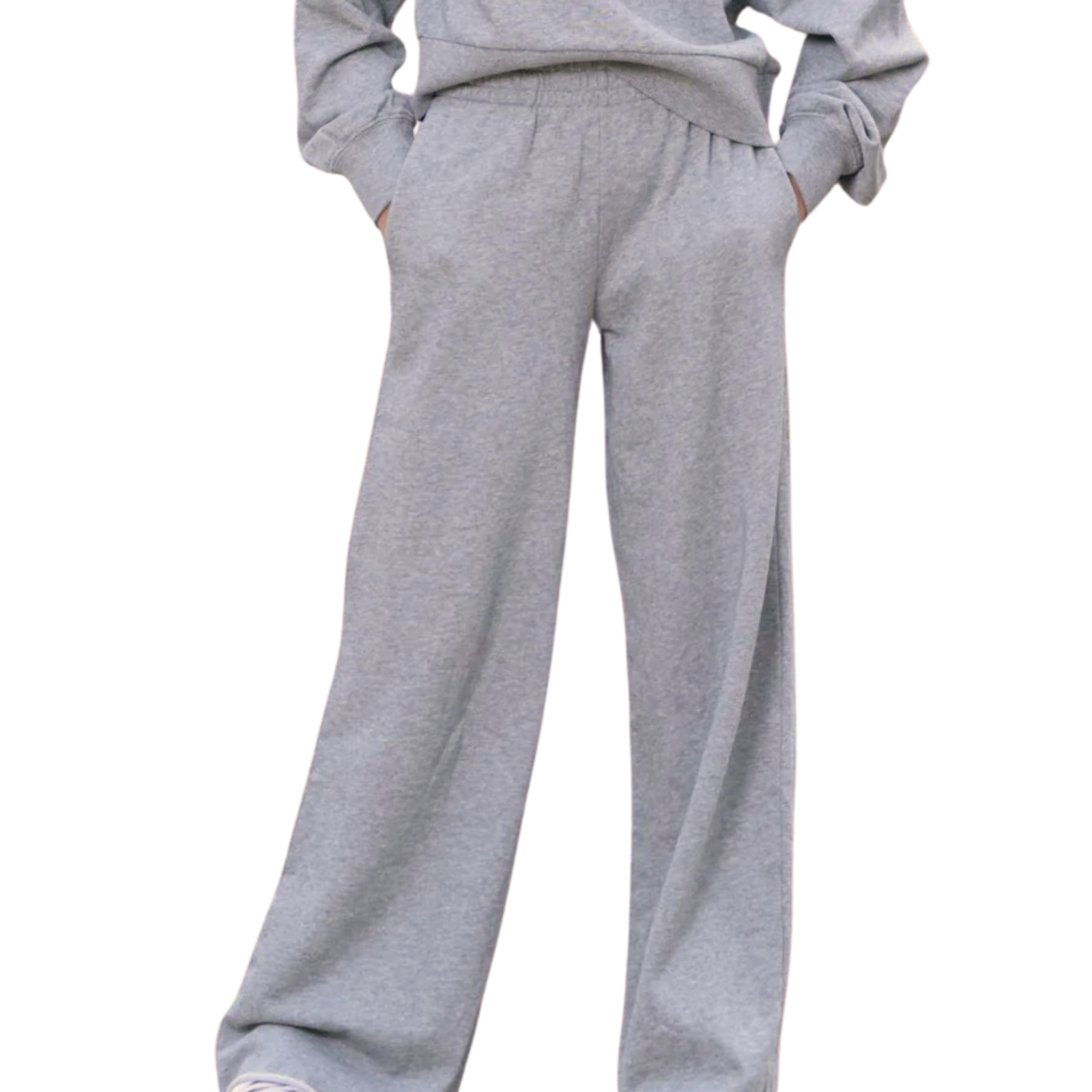 Katie J NYC Girls Tristan Sweatpants Girls Casual Bottoms Katie J NYC Heather Grey Y/S (7/8)