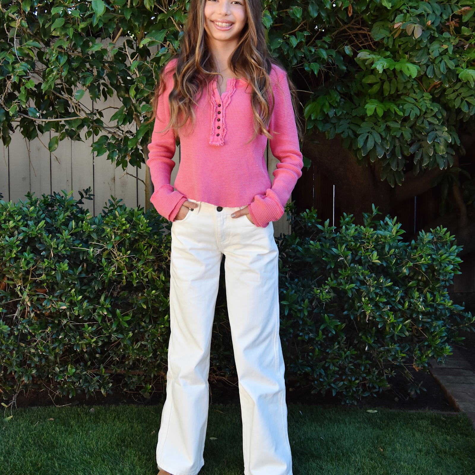 Katie J NYC Girls Chicago White Jeans Girls Denim Katie J NYC White Y/S (7/8)