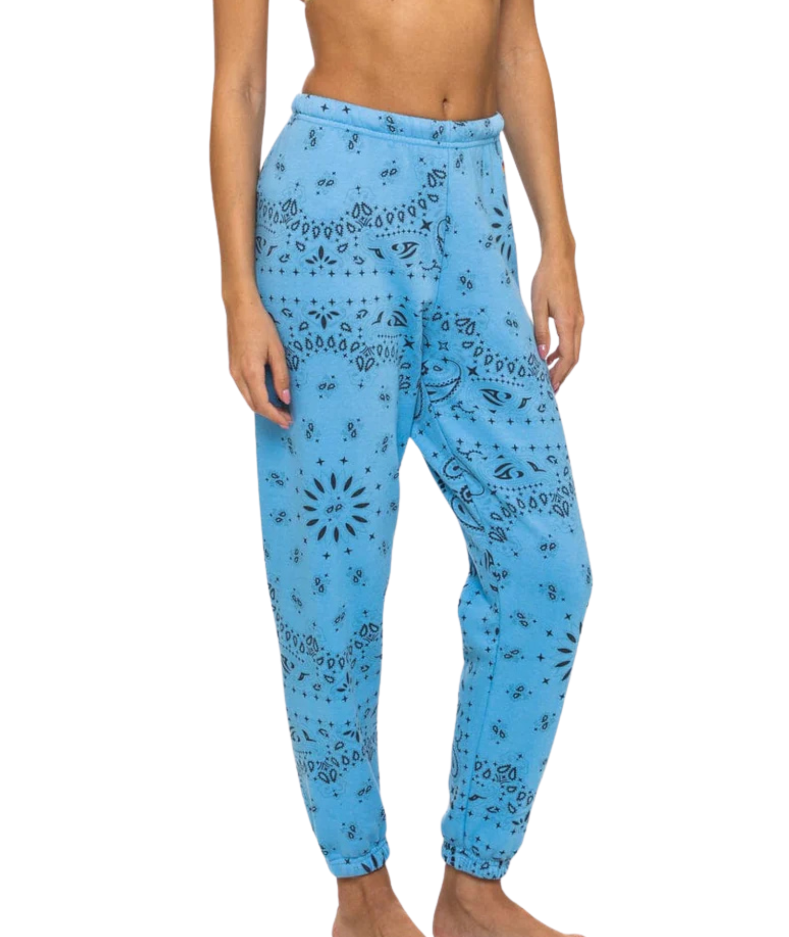 Aviator Nation Women Bandana Sweatpants Womens Casual Bottoms Aviator Nation