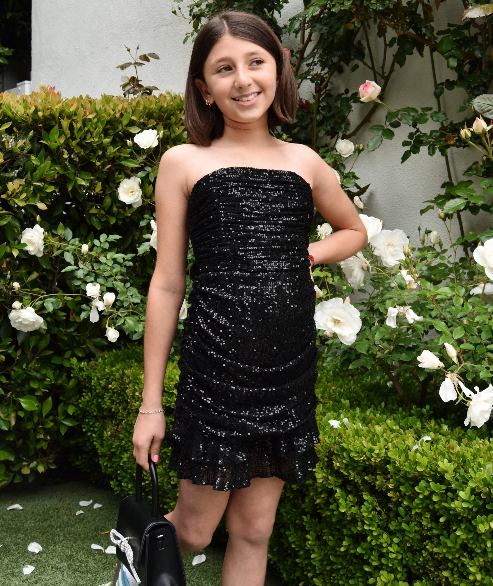 Gold Rush NYC Girls Ophelia Sequin Dress Black Girls Special Dresses Gold Rush NYC