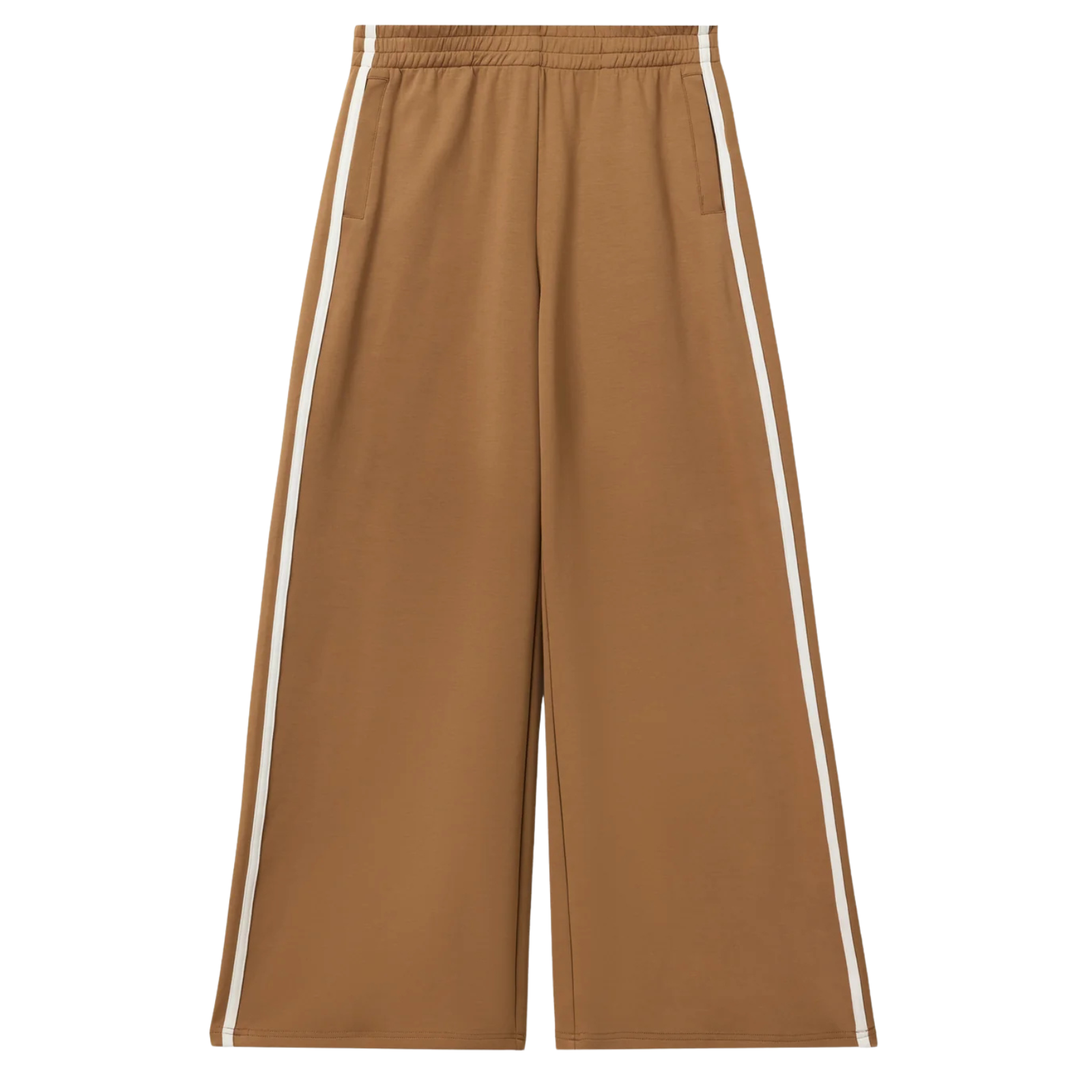 Perfect White Tee Women Mikos Travel Wide Leg Sweatpants Womens Casual Bottoms Perfect White Tee Mocha Juniors/Women XS