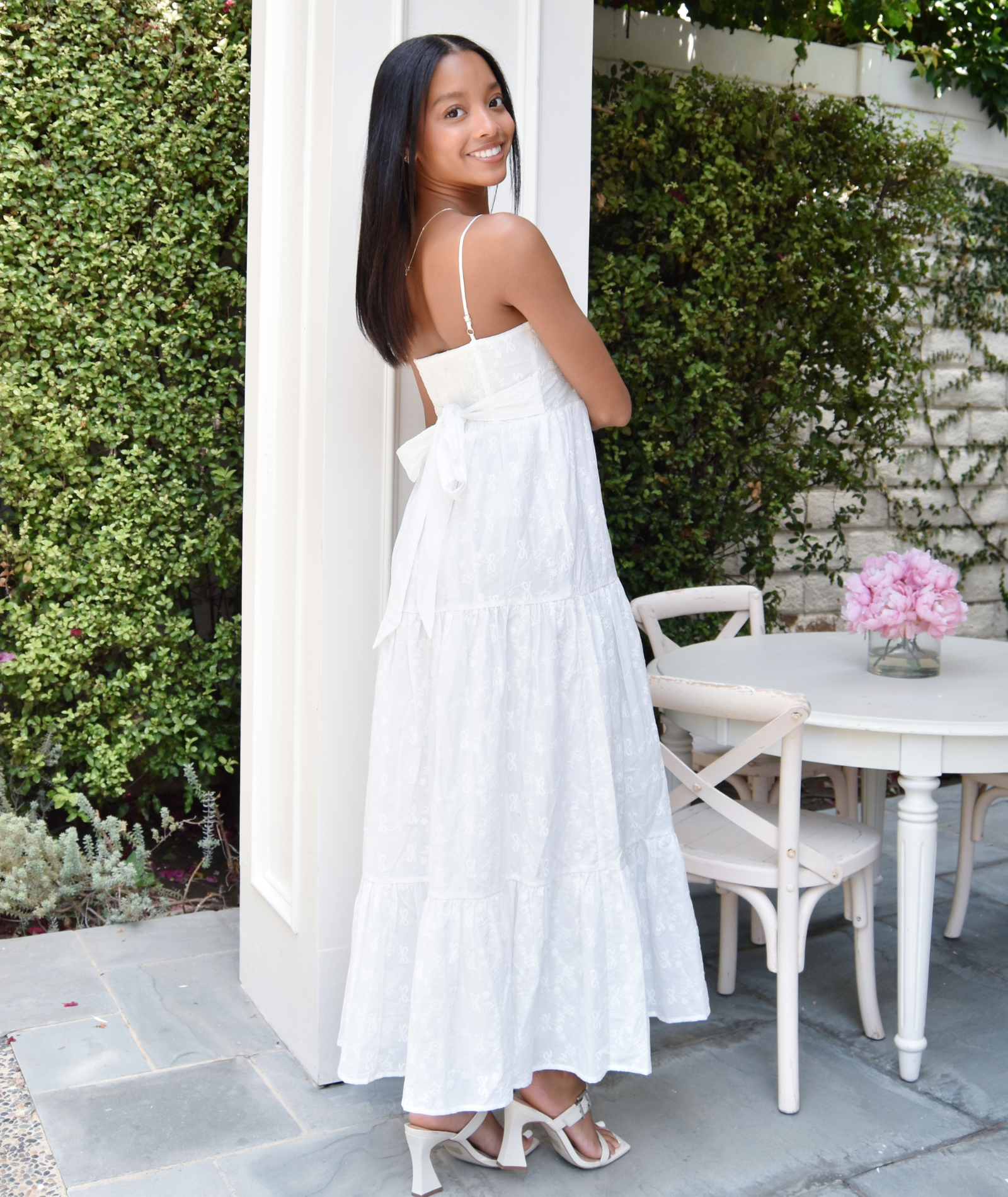 Katie J NYC Girls Alessandra Embroidered Maxi Dress Girls Casual Dresses Katie J NYC