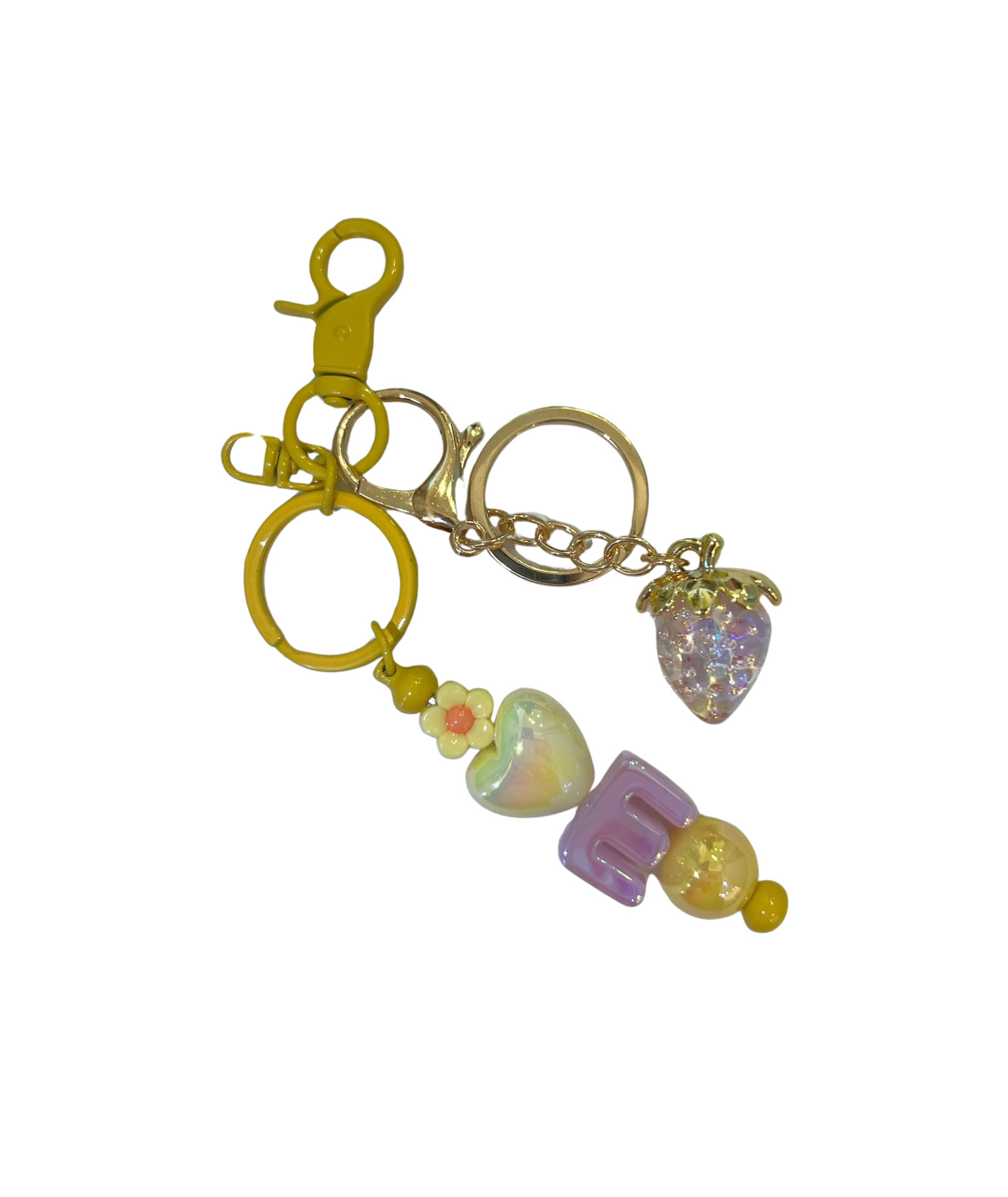 Cori's Initial Beaded Bag Charms Accessories Cori's Arm Candy Misc E