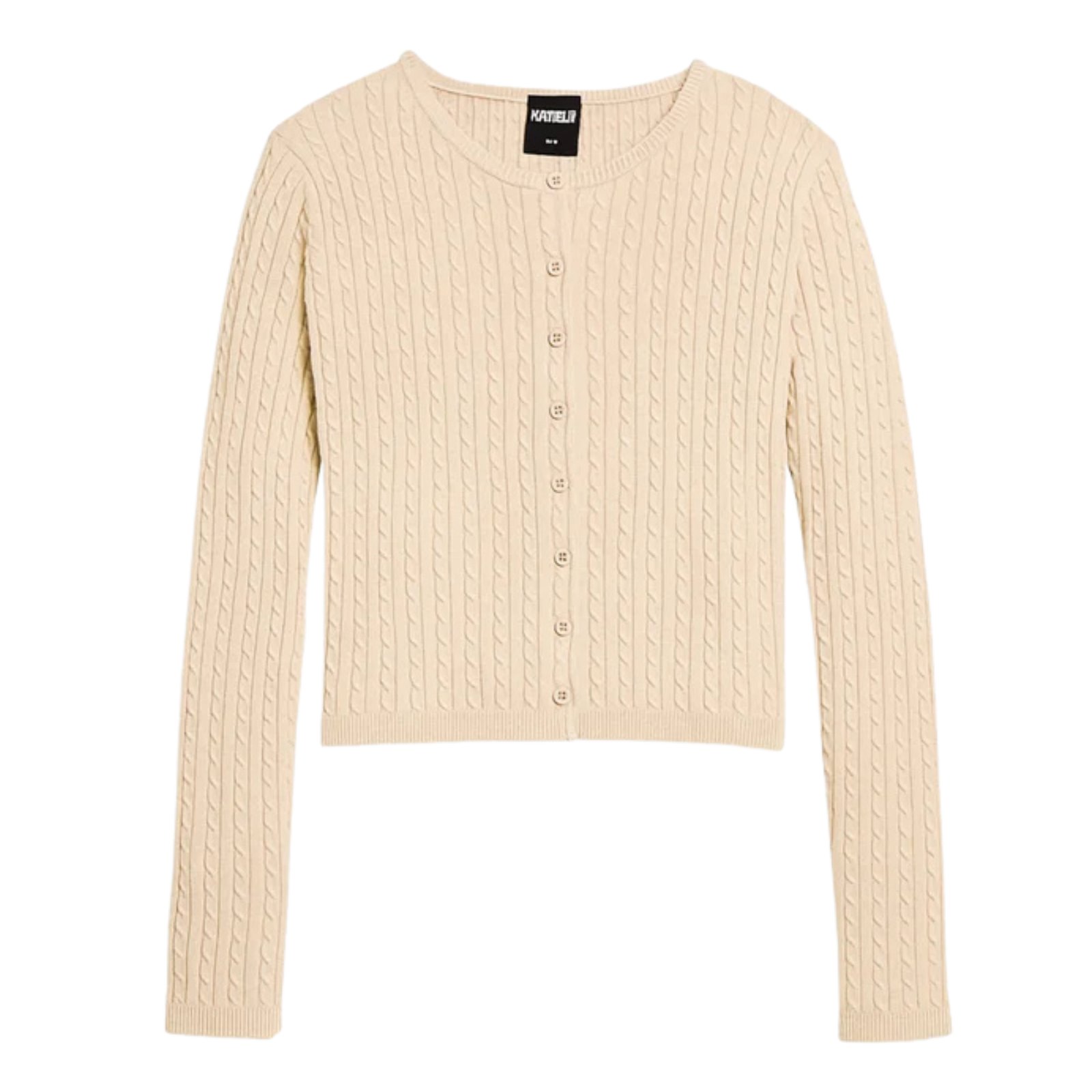 Katie J NYC Girls Rory Crew Cardigan Girls Casual Tops Katie J NYC Oatmeal Y/S (7/8)