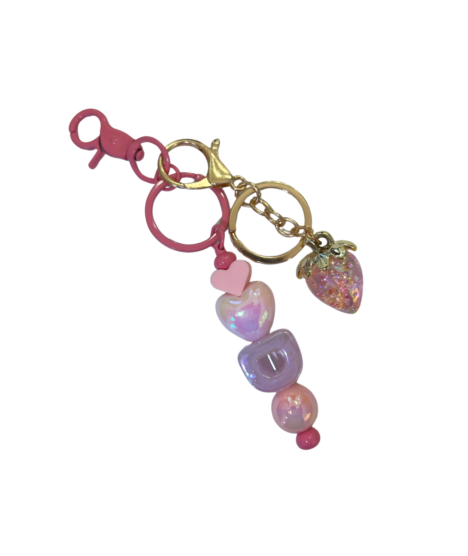 Cori's Initial Beaded Bag Charms Accessories Cori's Arm Candy Misc D