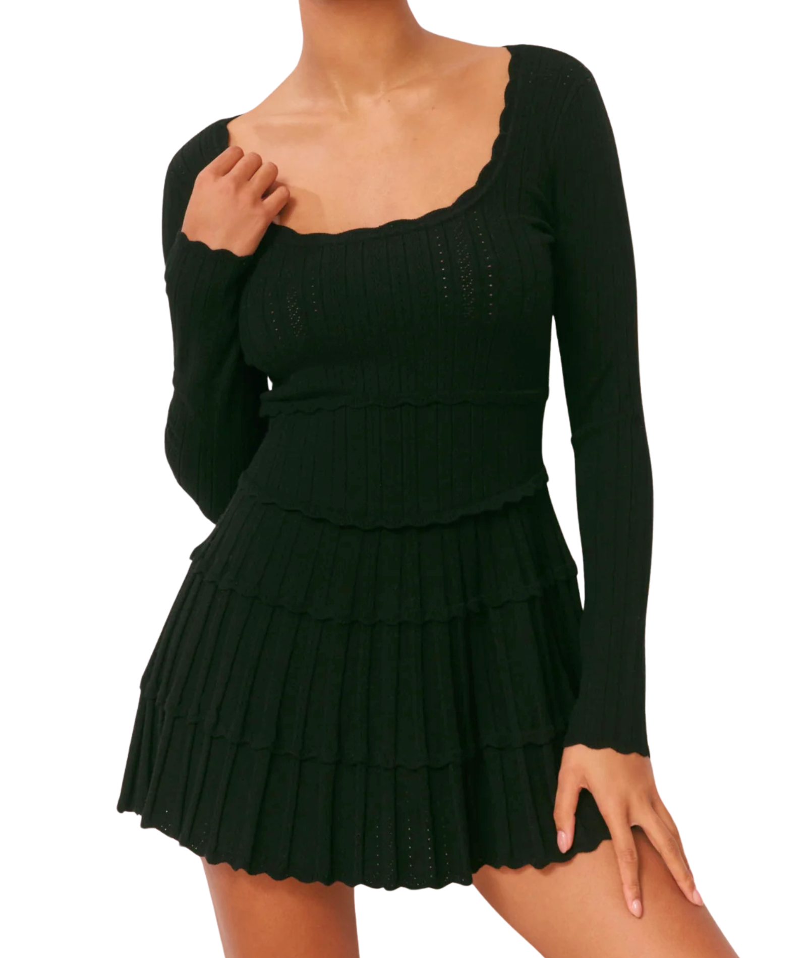 Love Shack Fancy Women Lavender Dress Black Womens Casual Dresses Love Shack Fancy