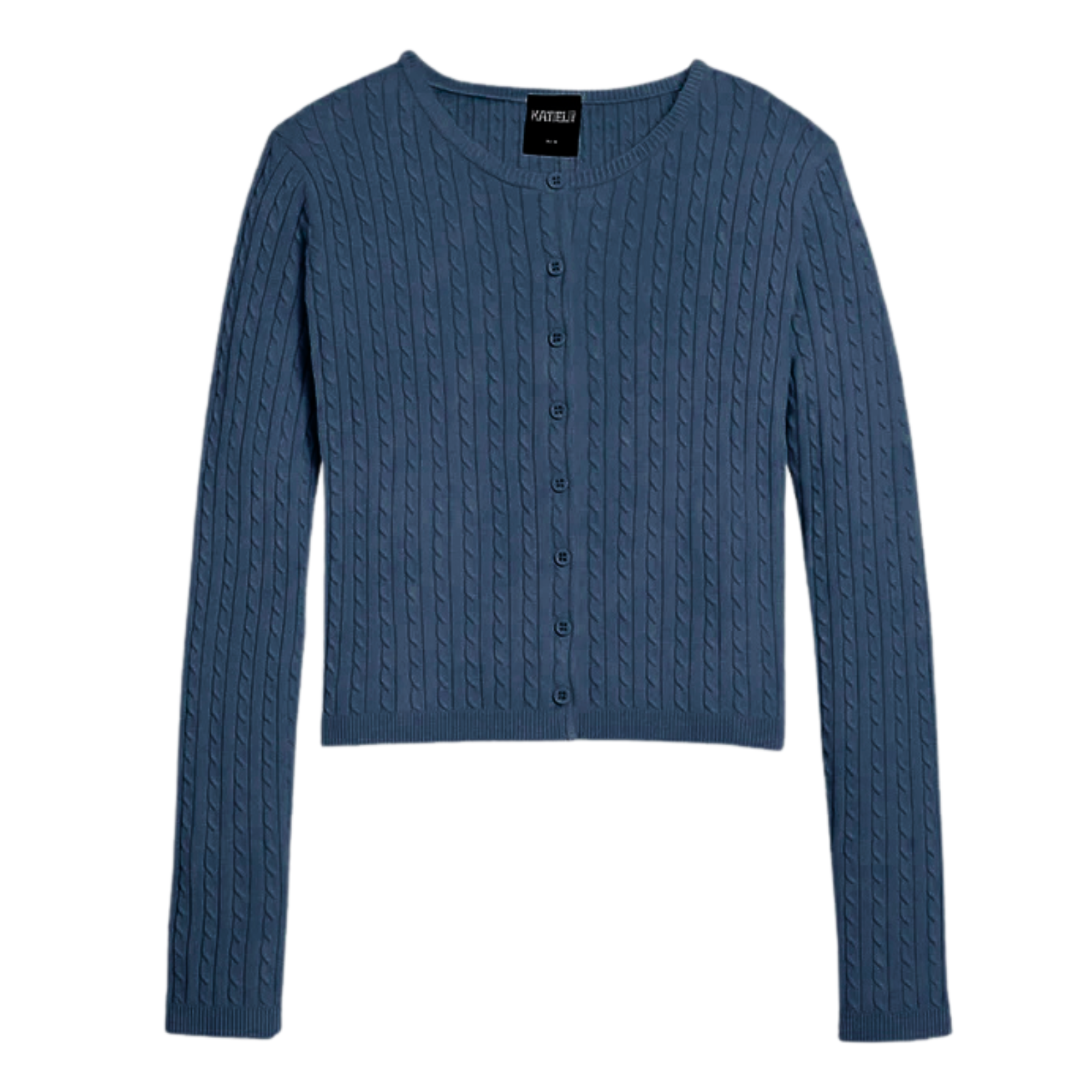 Katie J NYC Girls Rory Crew Cardigan Girls Casual Tops Katie J NYC Evening Blue Y/S (7/8)