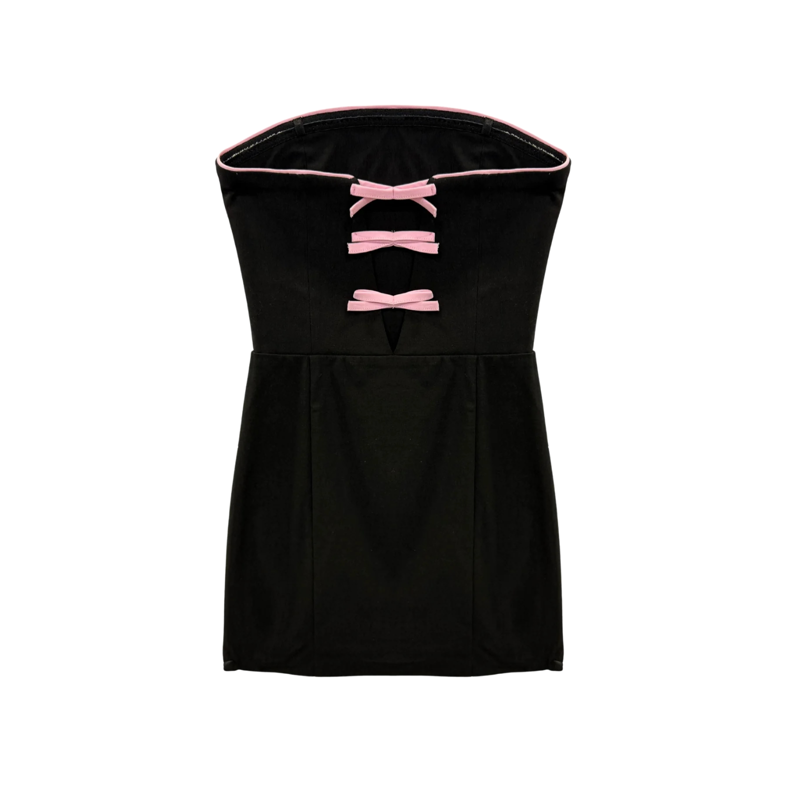 Katie J NYC Girls Tina Black/Pink Bow Dress Girls Special Dresses Katie J NYC Black Y/S (7/8)