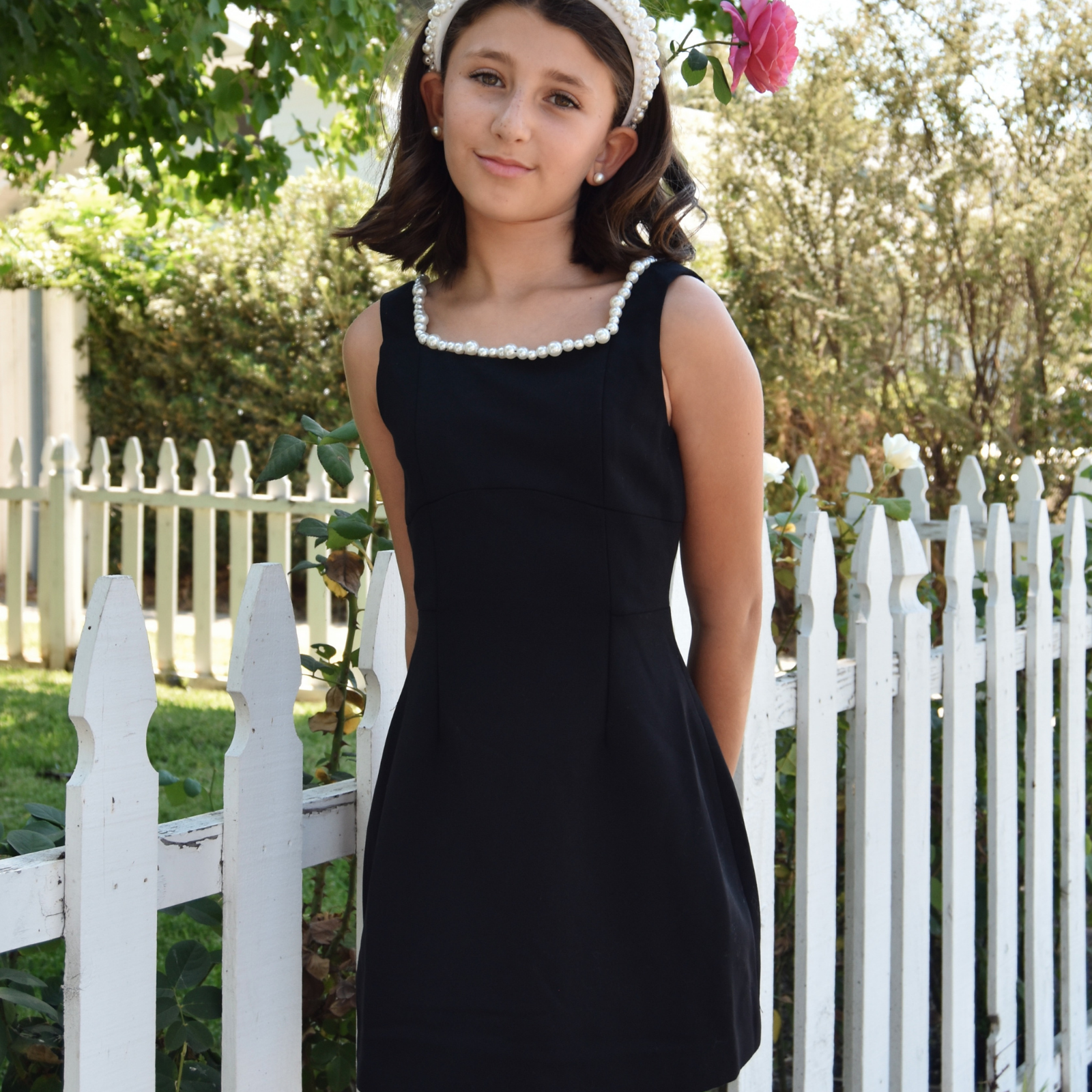 Katie J NYC Girls Faith Dress Girls Special Dresses Katie J NYC Black Y/S (7/8)