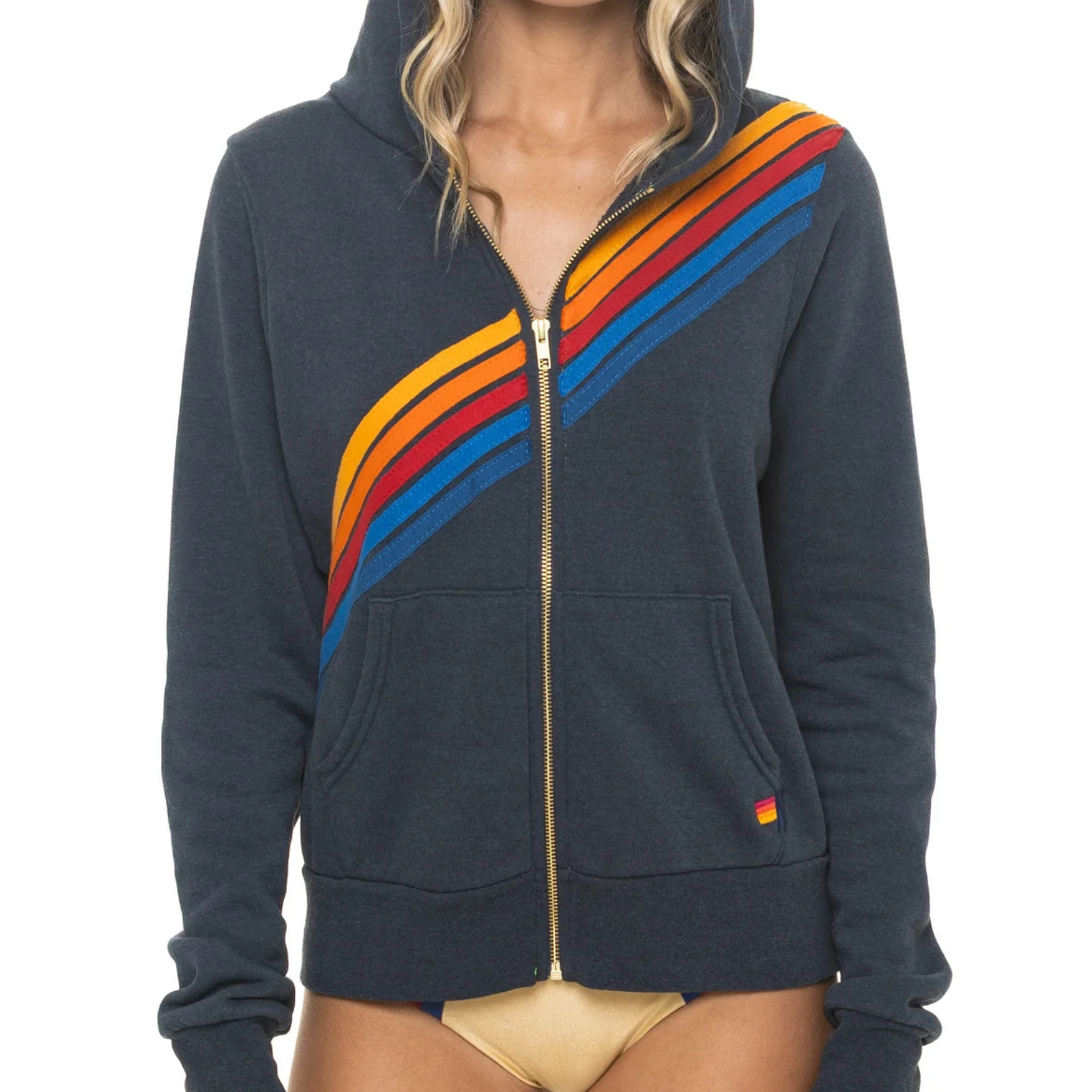 Aviator Nation Women Disco Zip Hoodie