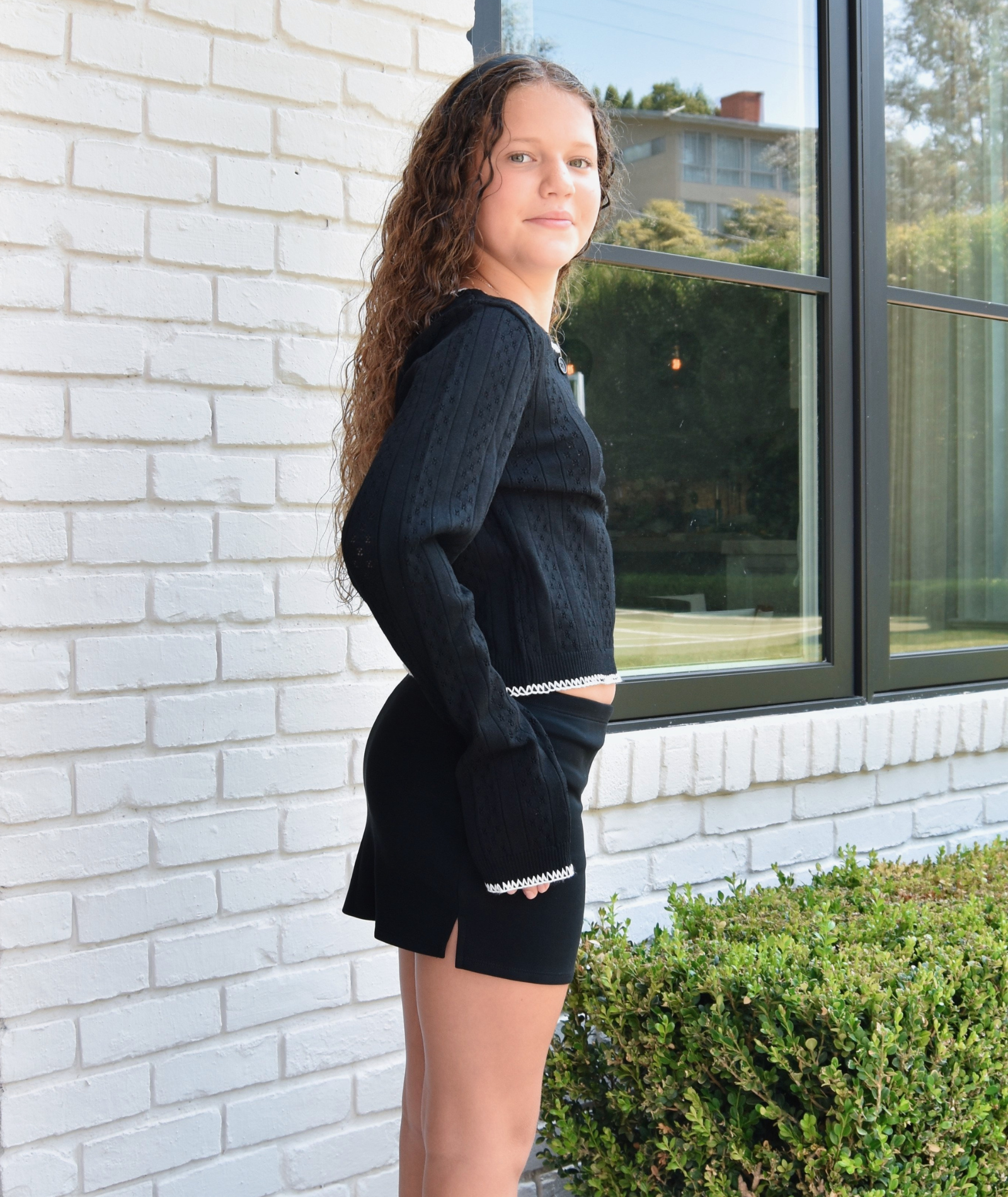 Gold Rush NYC Girls Liv Stretch Mini Skort Girls Casual Bottoms Gold Rush NYC
