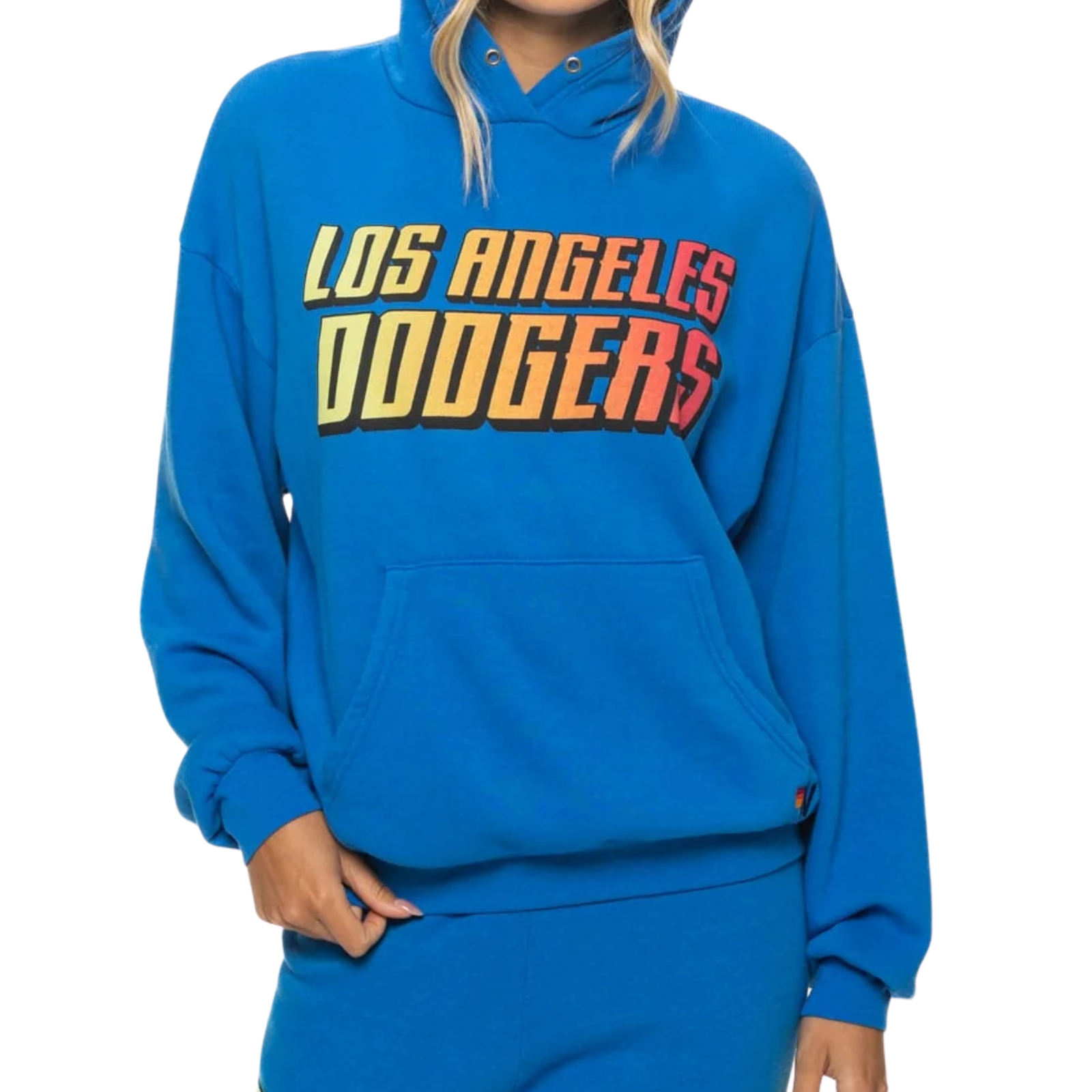 Aviator Nation Women LA Dodgers 2026 Relaxed Hoodie Womens Casual Tops Aviator Nation Ocean Juniors/Women XS