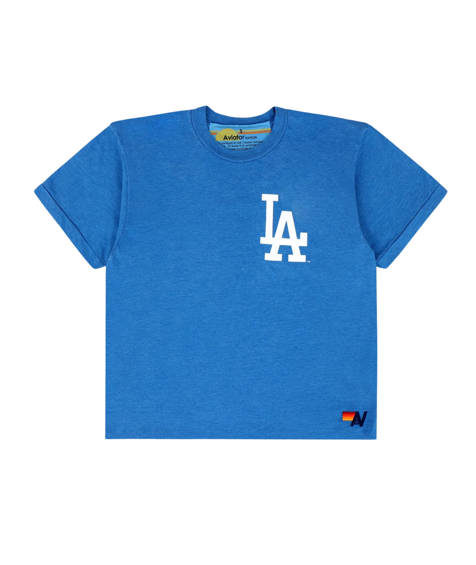 Aviator Nation Women LA Dodgers 2026 Boyfriend Tee Womens Casual Tops Aviator Nation