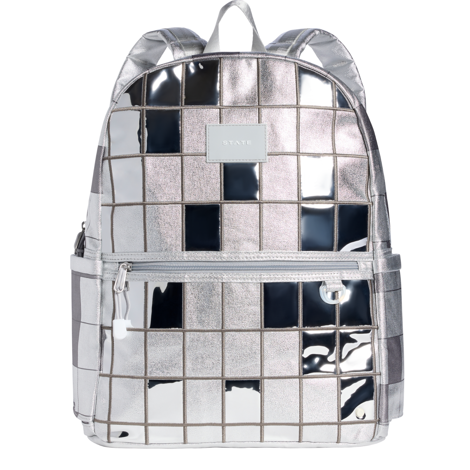 State Bags Kane Kids Double Pocket Backpack Disco Ball Accessories State bags Silver