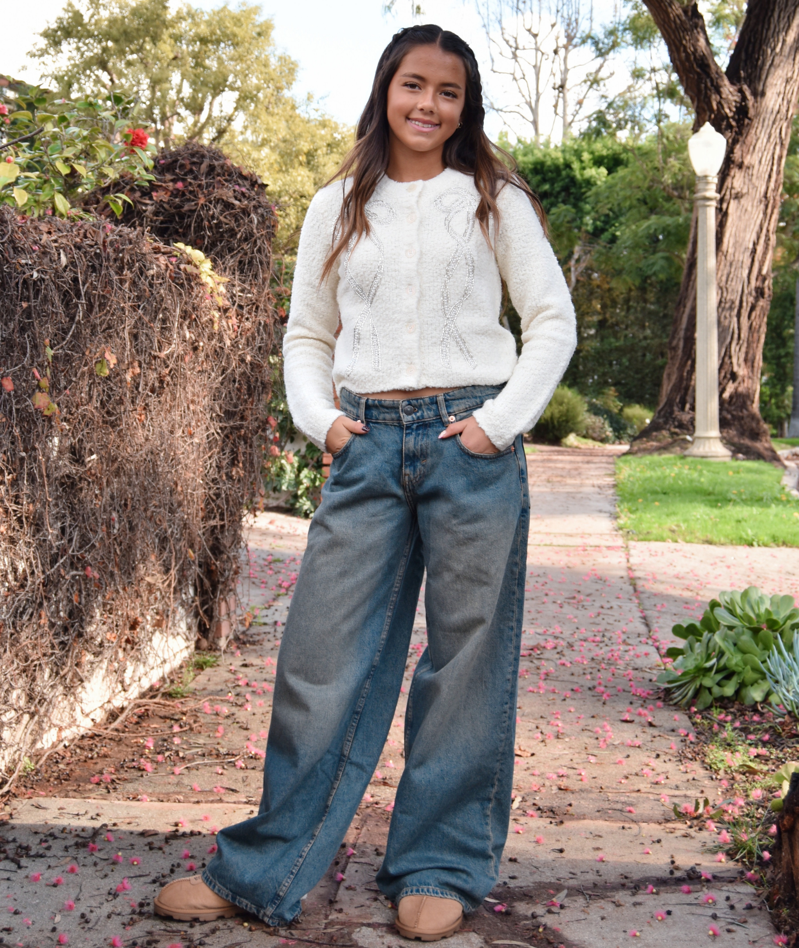 Motel Rocks Women Low Rise Roomy Jeans Brown Blue Acid Wash Womens Denim Motel Rocks