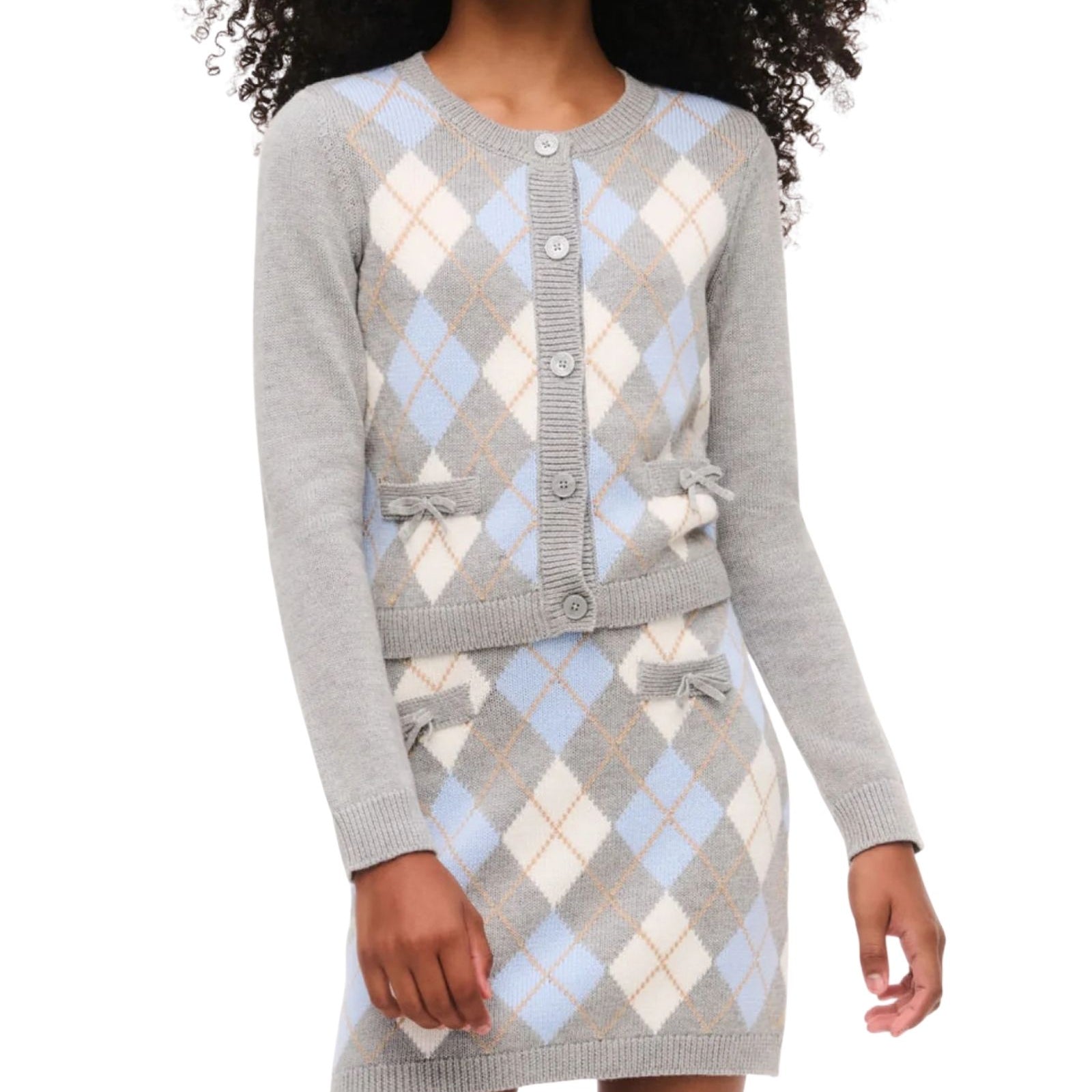 Love Shack Fancy Tween Renilly Cardigan Snow Angel