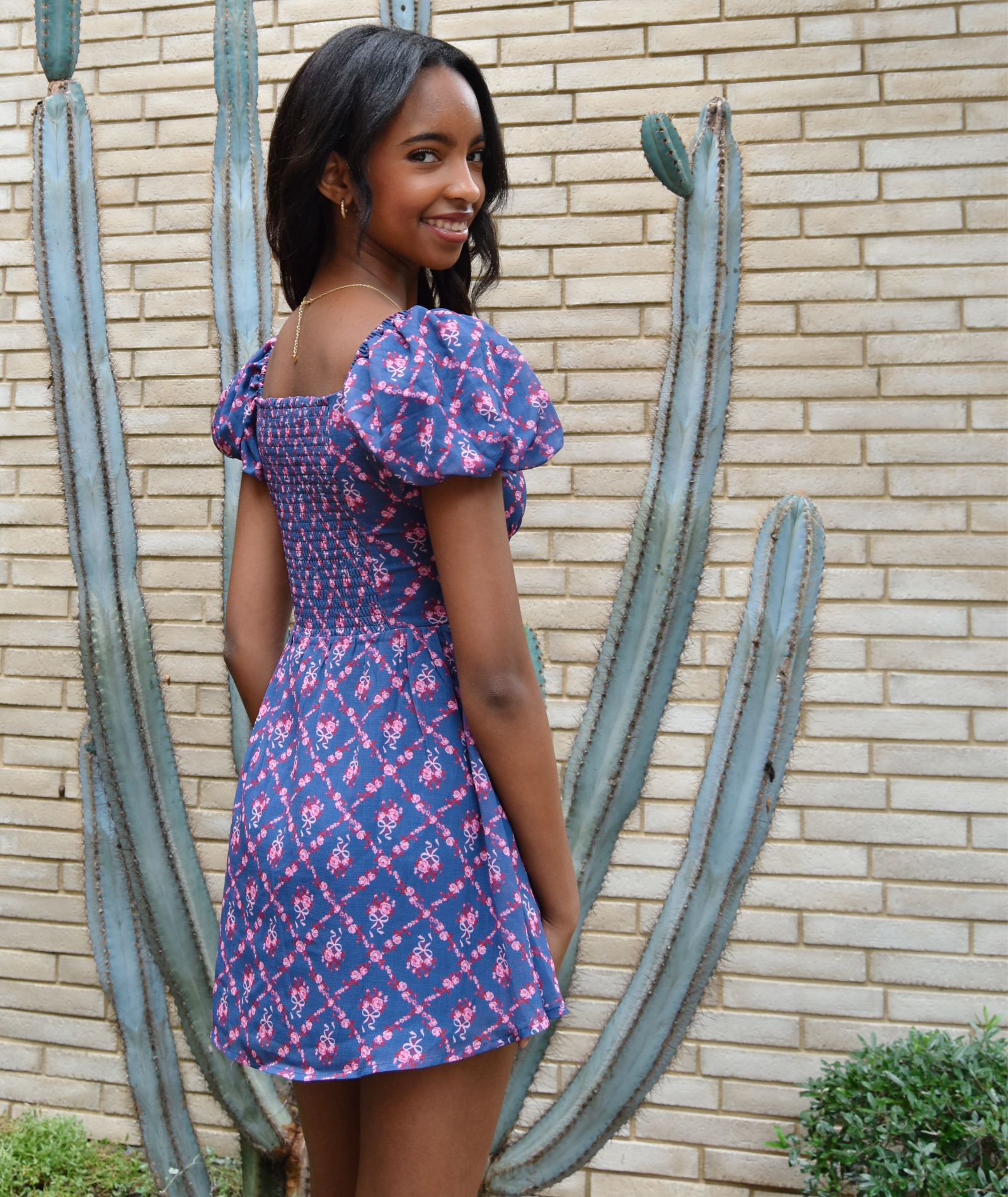 Katie J NYC Girls Sailboat Trellis Greta Dress Girls Casual Dresses Katie J NYC