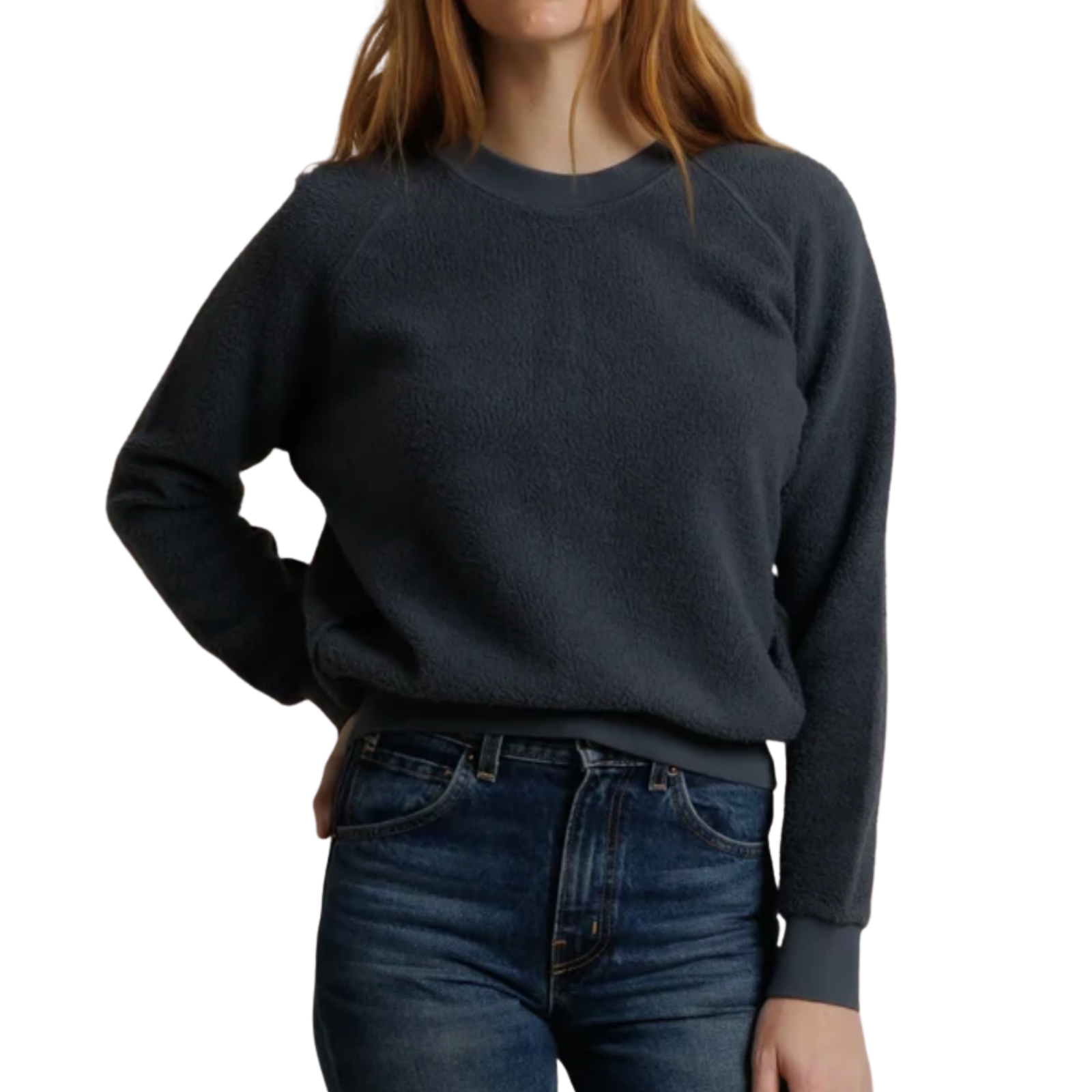 Perfect White Tee Women Ziggy Inside Out Fleece Sweatshirt