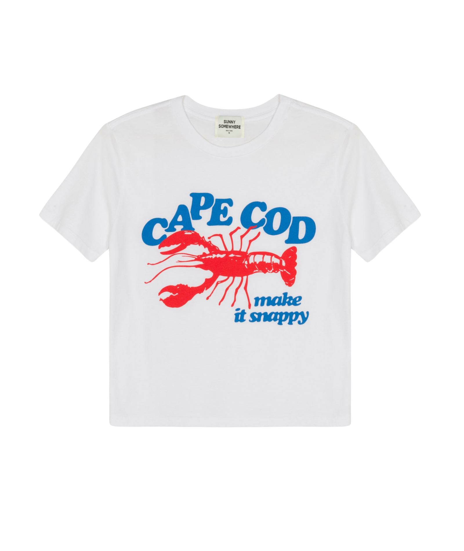 Sunny Somewhere Women Everyday Tee Cape Cod Womens Casual Tops Sunny Somewhere White Juniors/Women XS