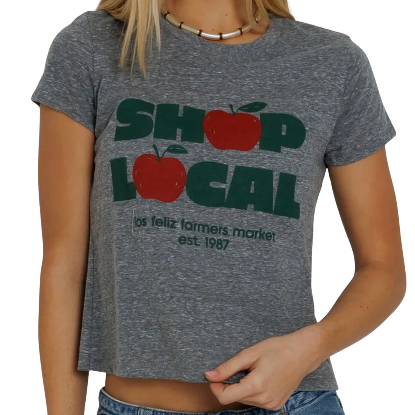 Sunny Somewhere Women Shop Local Femme Tee