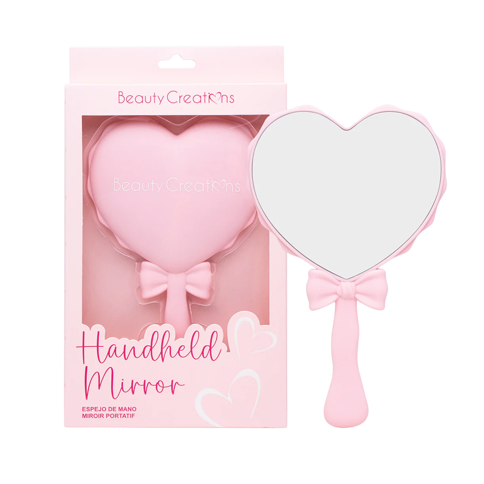 Frankie's Exclusives Love You Heart Mirror Accessories Frankie's Exclusives Pink