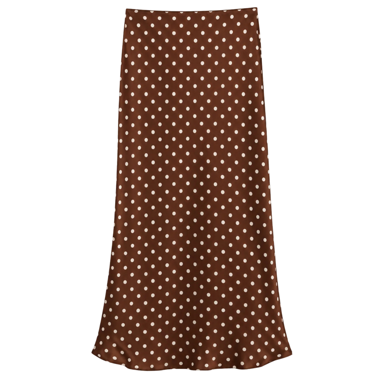 Katie J NYC Girls Anastasia Reversible Maxi Skirt Espresso Polka Dot Bandana