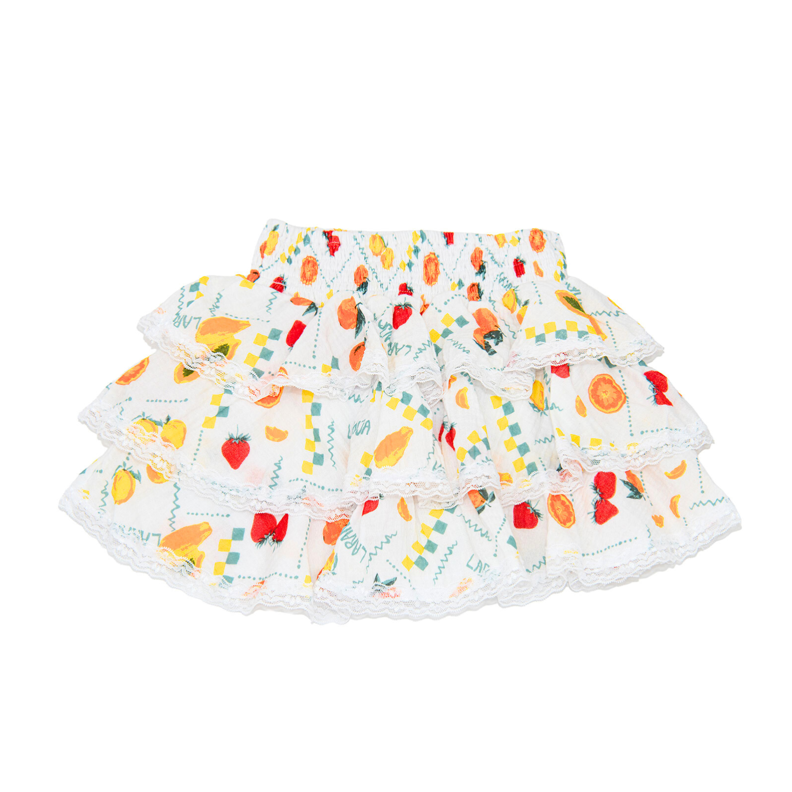 FBZ Girls Capri Fruit Skirt Girls Casual Tops FBZ Flowers By Zoe Multi Y/S (7/8)