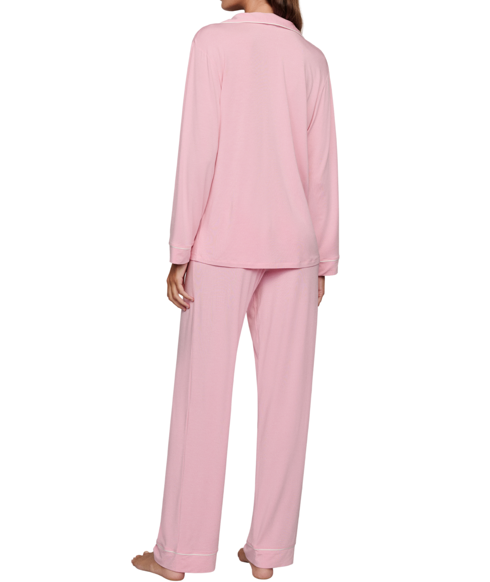 Eberjey Women Gisele Long PJ Set Pink Nectar/Ivory Accessories Eberjey