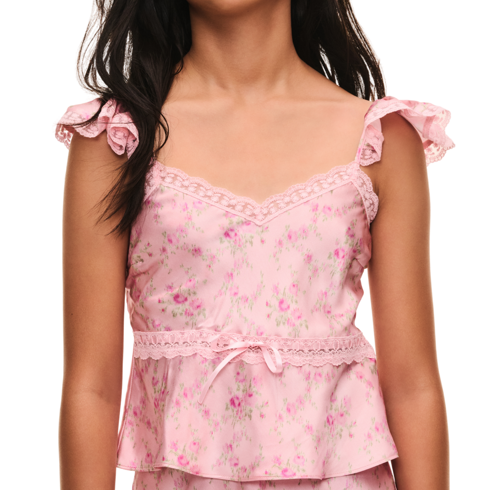 Love Shack Fancy Tween Lelani Top Spiced Camellia