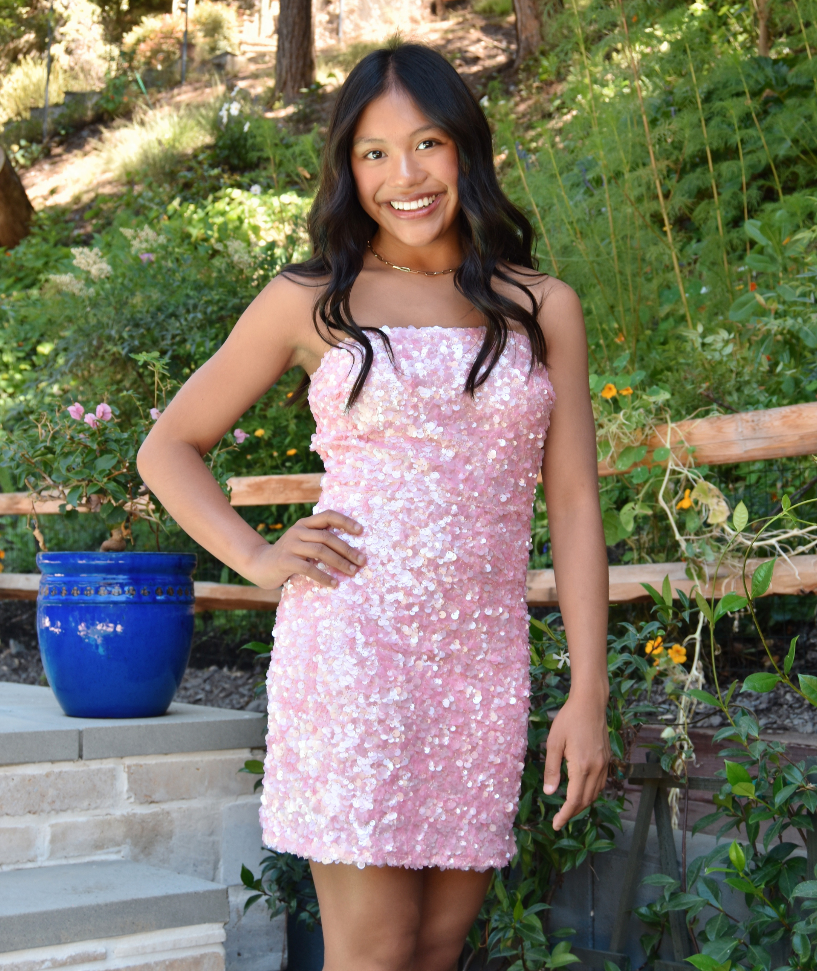 8apart Women Nadia Sequin Strapless Mini Dress Womens Casual Dresses 8apart