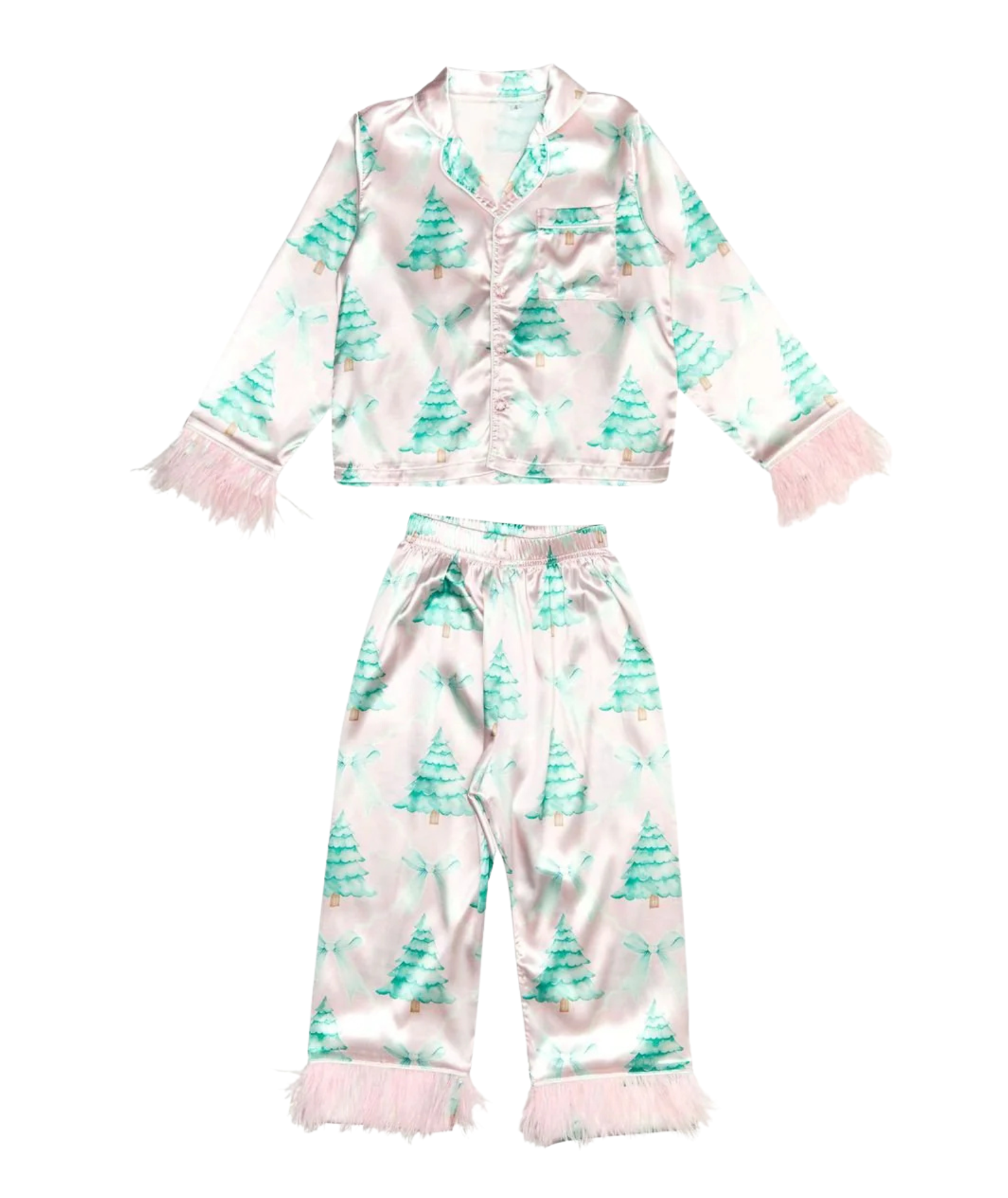 Mini Dreamers Girls Christmas Tree Feather Silky Set Accessories Mini Dreamers