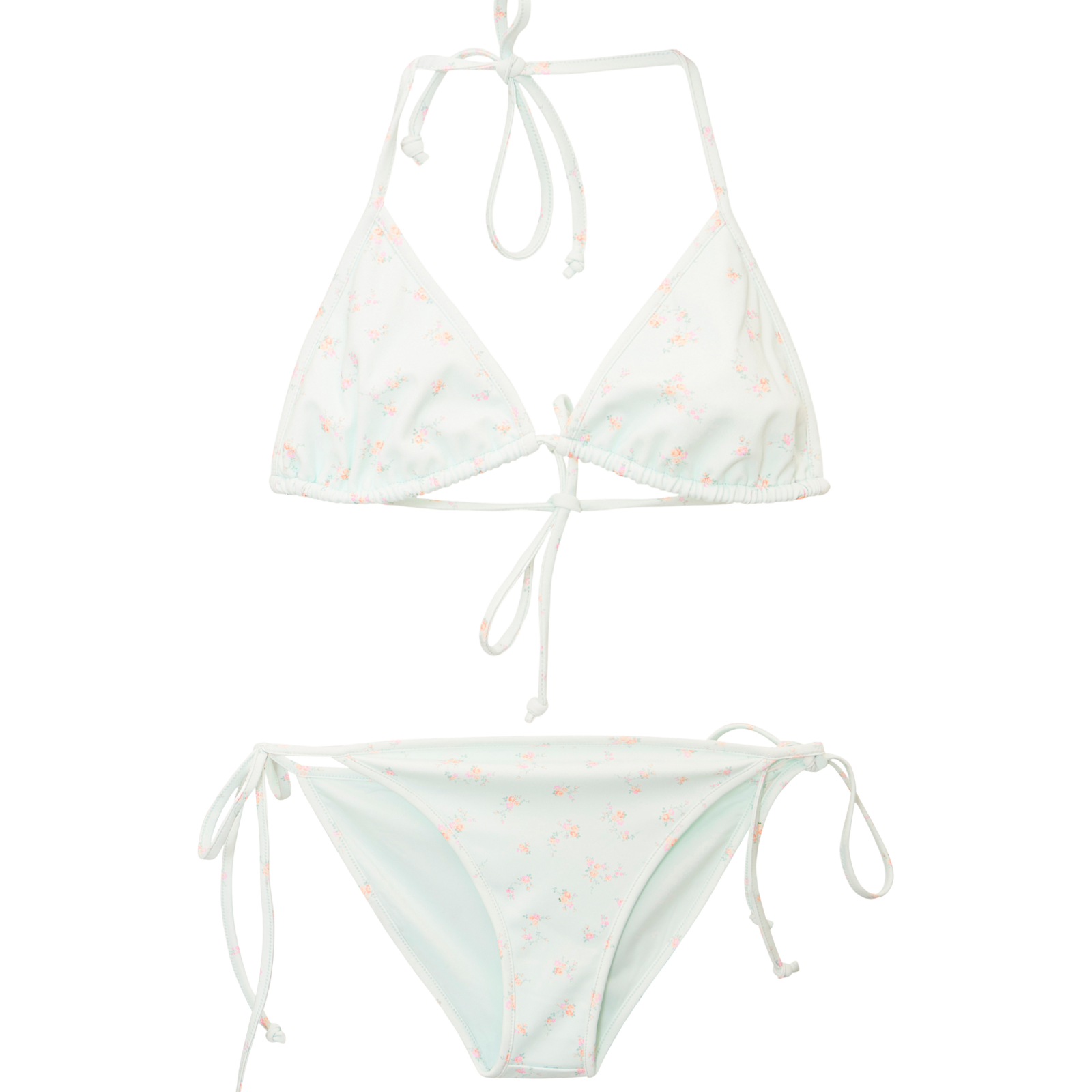 Love Shack Fancy Tween Dannie Bikini Celadon Drift Accessories Love Shack Fancy Floral Y/S (7/8)