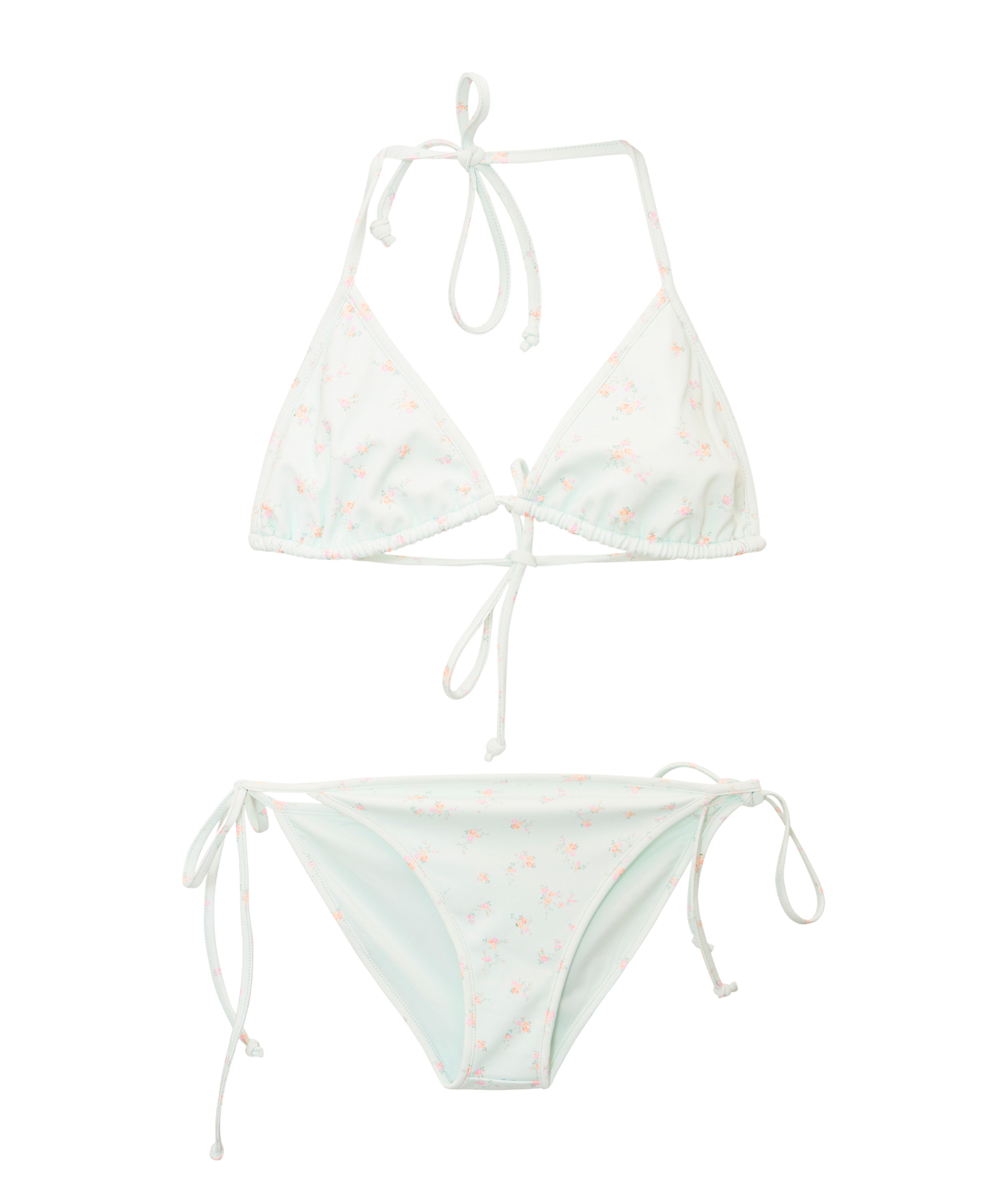 Love Shack Fancy Tween Dannie Bikini Celadon Drift Accessories Love Shack Fancy Floral Y/S (7/8)