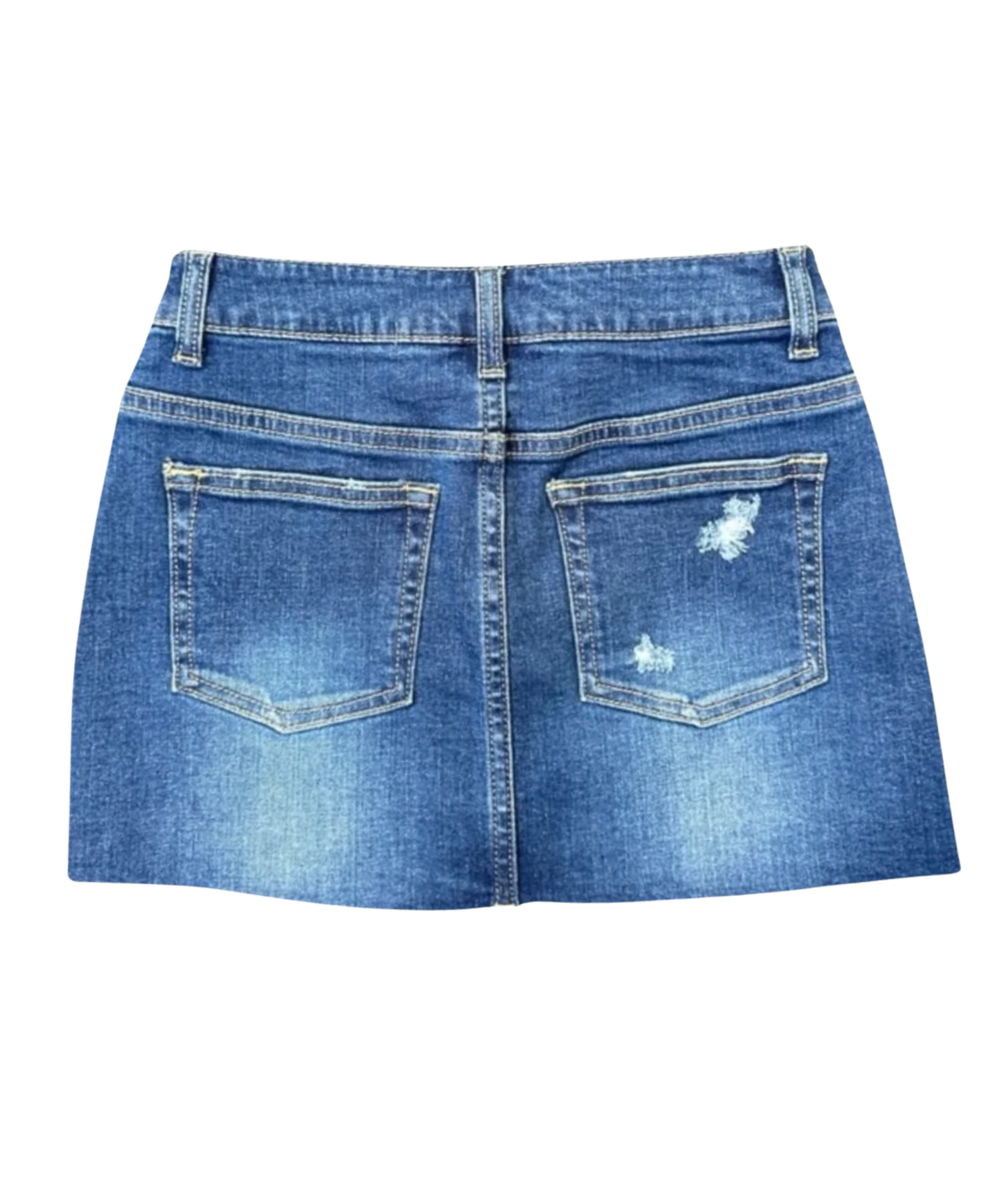 Katie J NYC Girls Miami Mid Wash Denim Skirt Girls Denim Katie J NYC