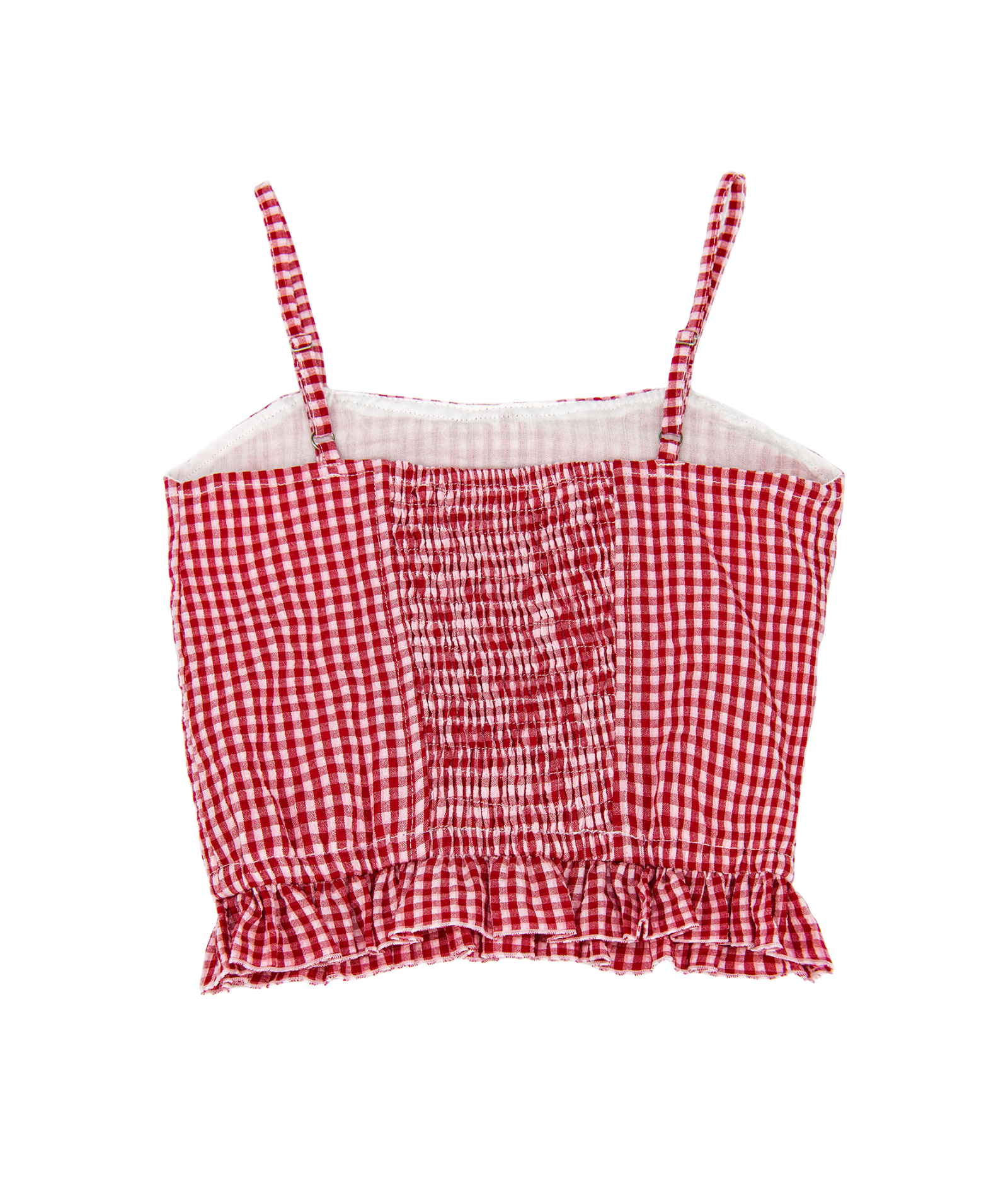 FBZ Girls Olivia Red Gingham Bow Top Girls Casual Tops FBZ Flowers By Zoe
