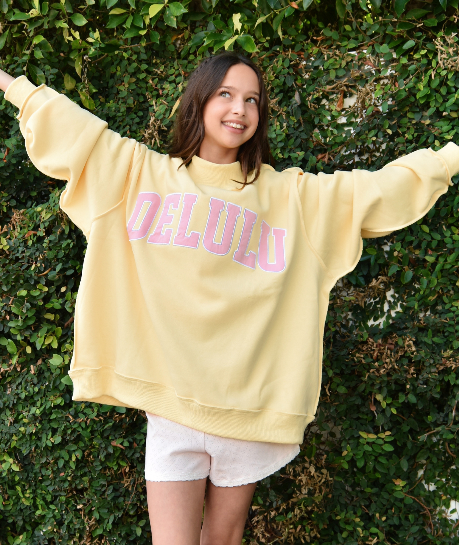 8apart Women Delulu Mock Neck Crew Sweatshirt Womens Casual Tops 8apart