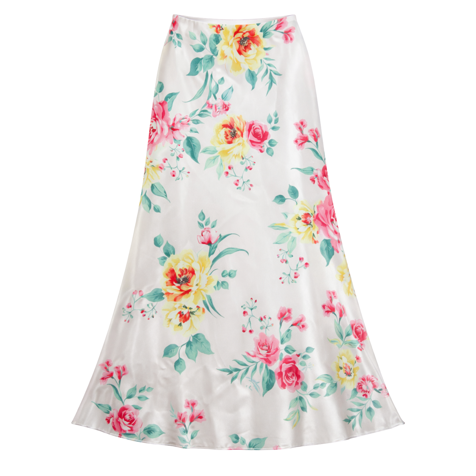 Katie J NYC Girls Pink Floral Anastasia Maxi Skirt Girls Casual Bottoms Katie J NYC Floral Y/S (7/8)