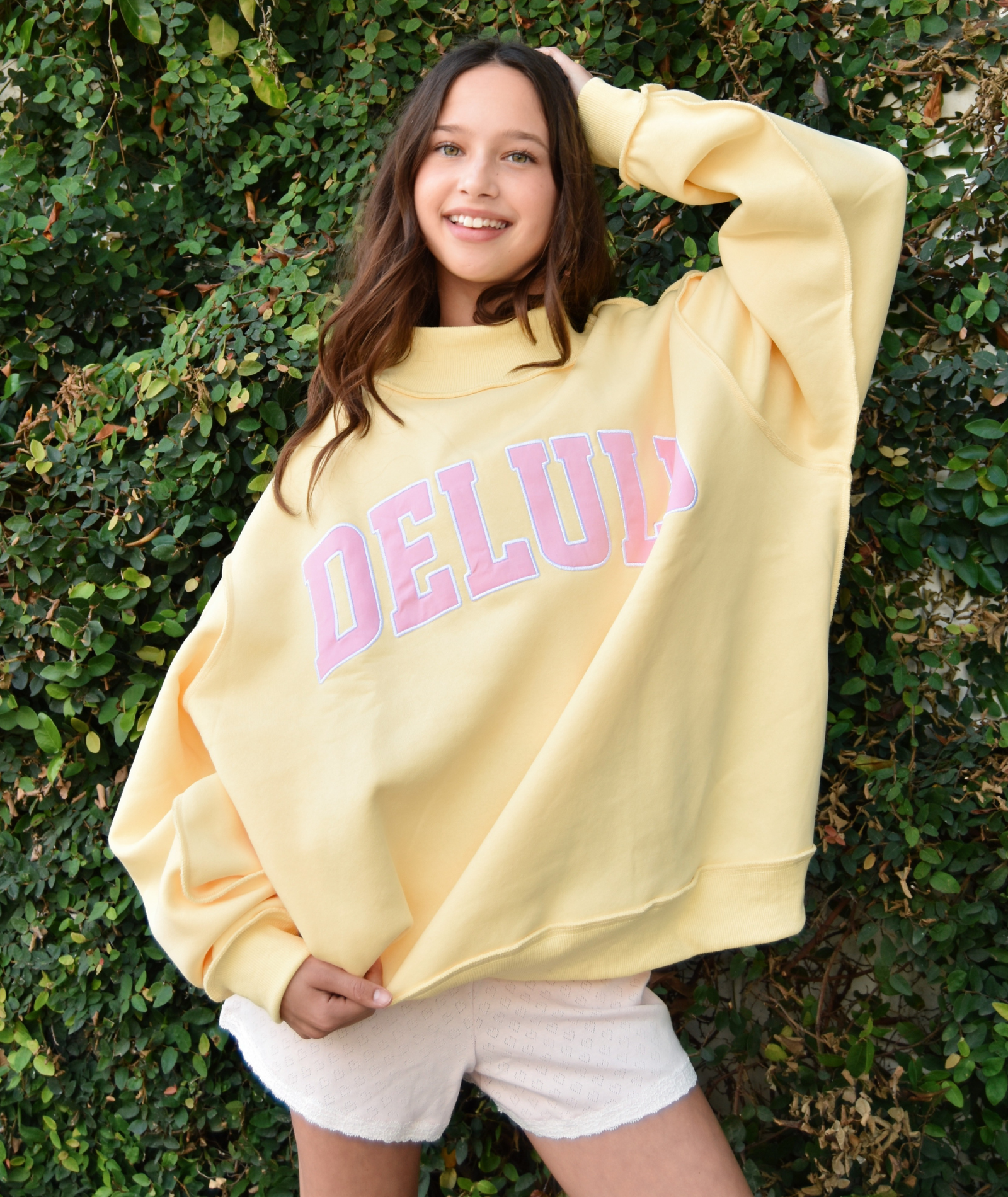 8apart Women Delulu Mock Neck Crew Sweatshirt Womens Casual Tops 8apart