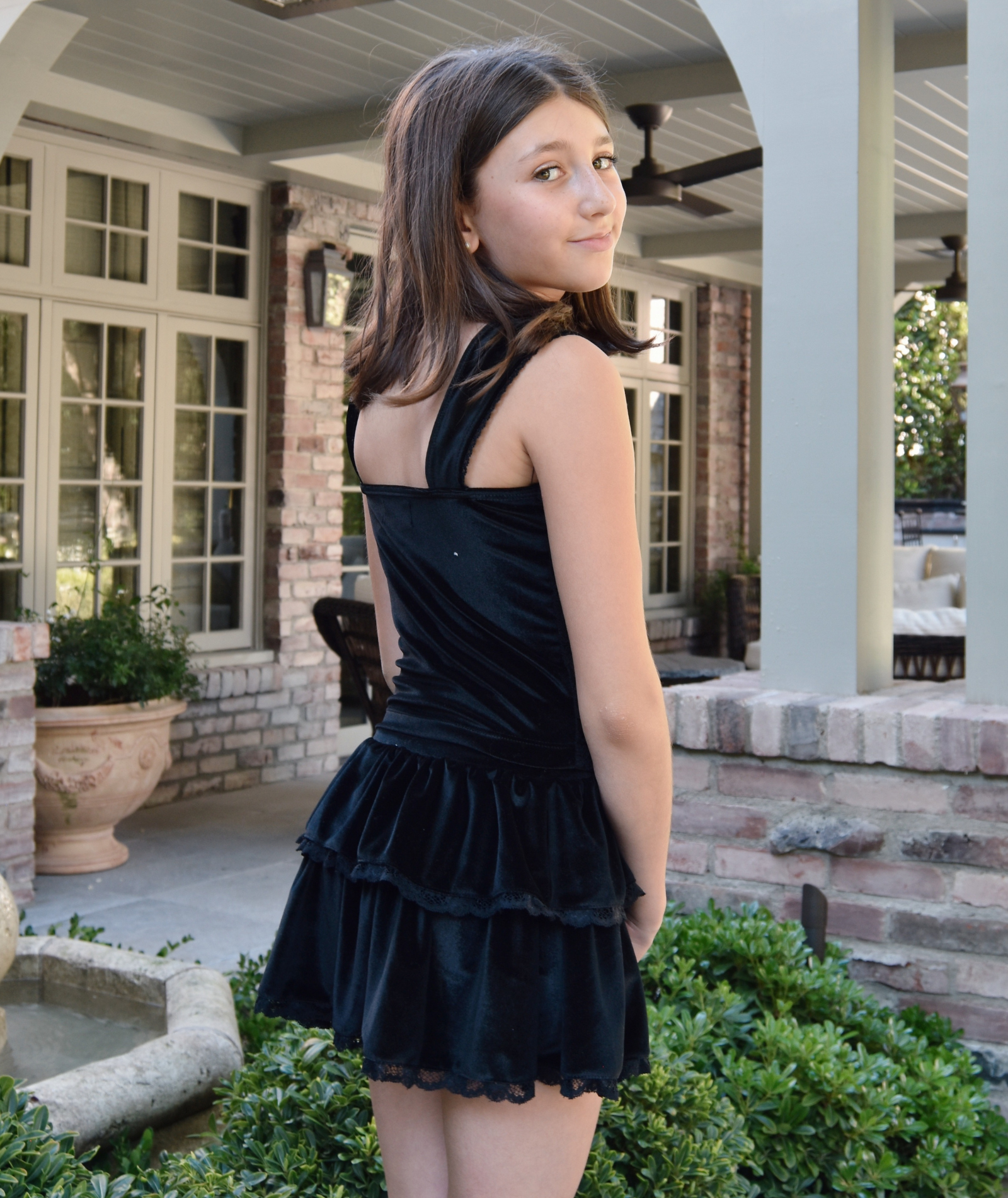 FBZ Girls Olympia Lace/Velvet Skirt Girls Special Bottoms FBZ Flowers By Zoe