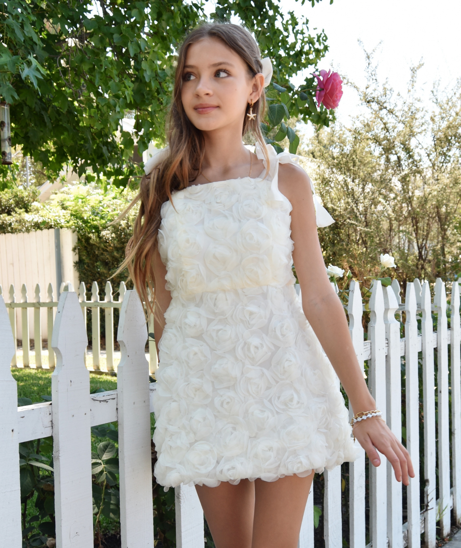 Katie J NYC Girls Bonnie Roses Dress Girls Special Dresses Katie J NYC