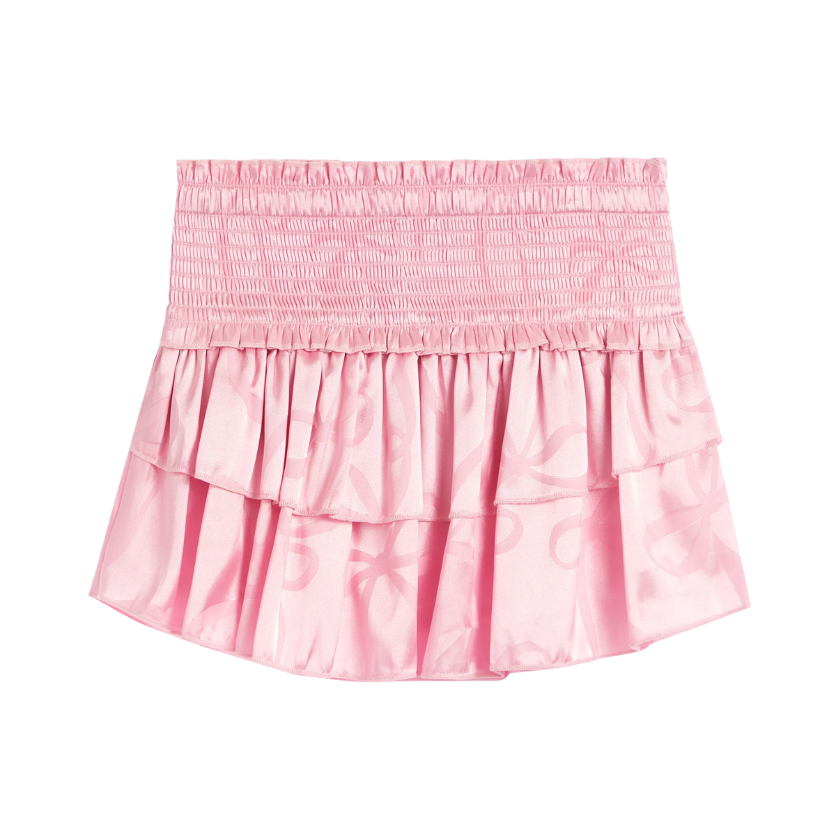 Katie J NYC Girls Bianca Skirt Baby Pink Bow Jacquard